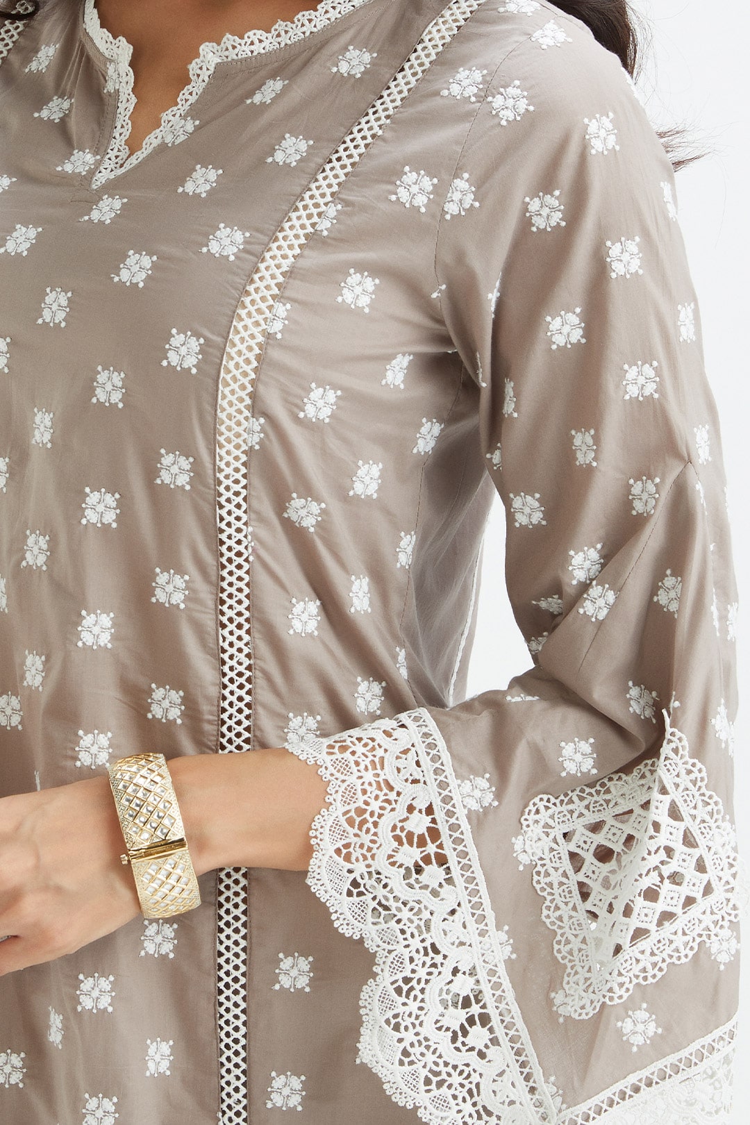 Finch Supima Cotton Grey Kurta Set