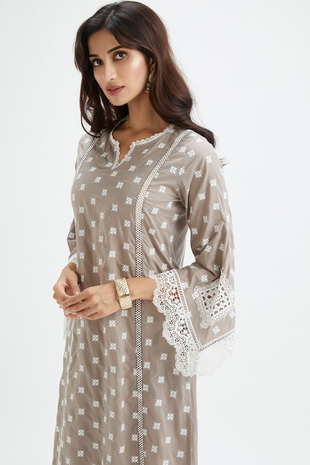 Finch Supima Cotton Grey Kurta Set
