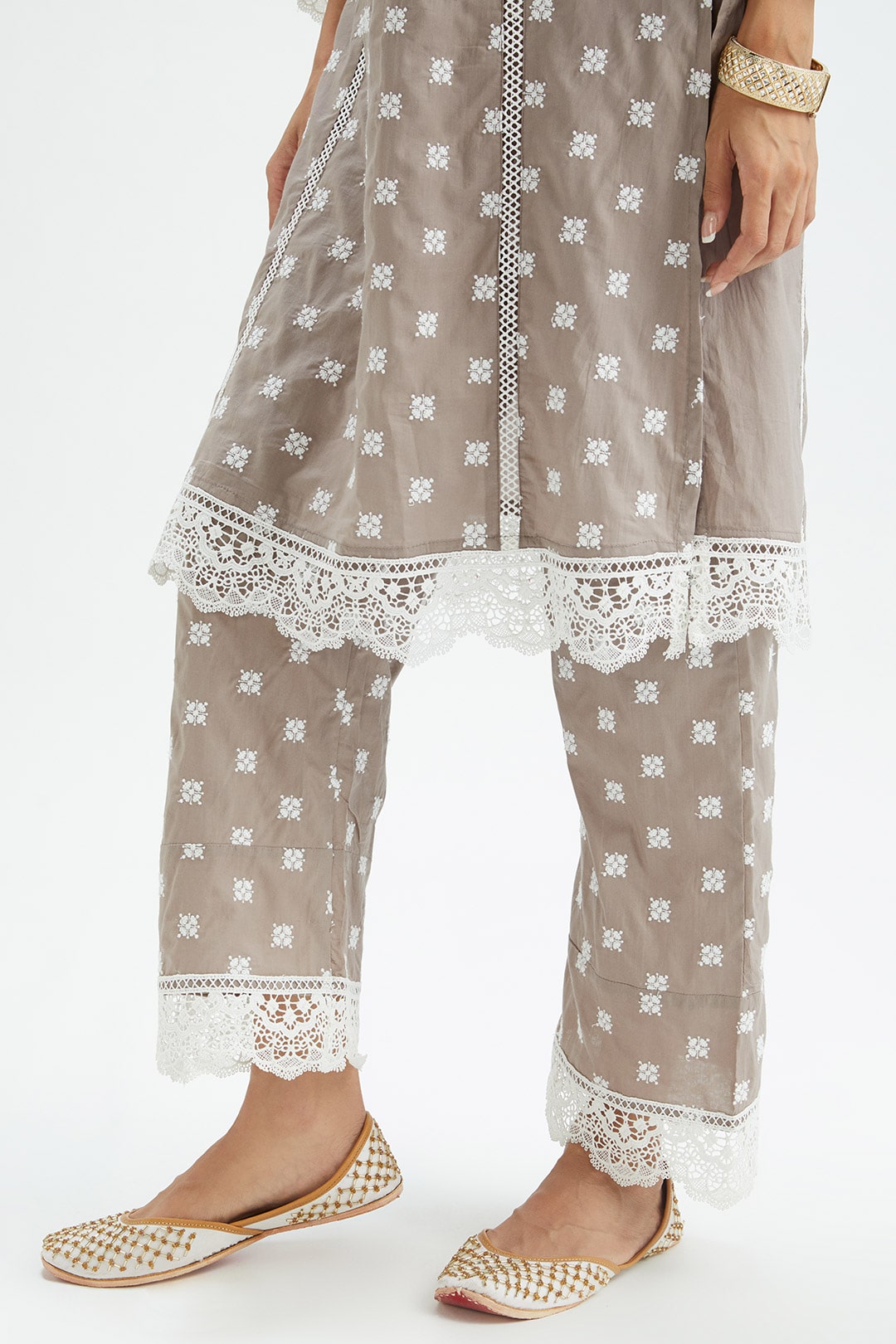 Finch Supima Cotton Grey Kurta Set