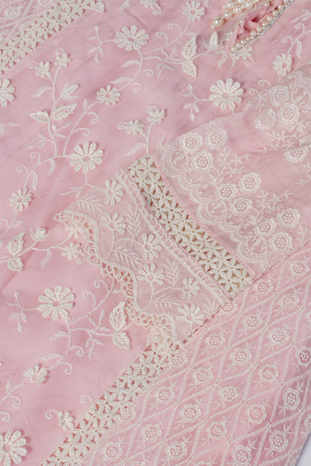 Fiona Tencel Luxe Organza Pink Kurta Set