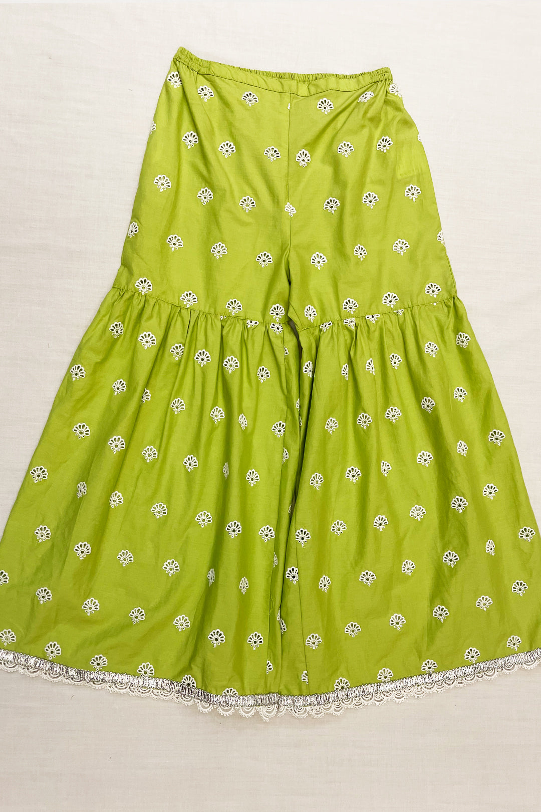 Dione Supima Cotton Light Green Garara Set