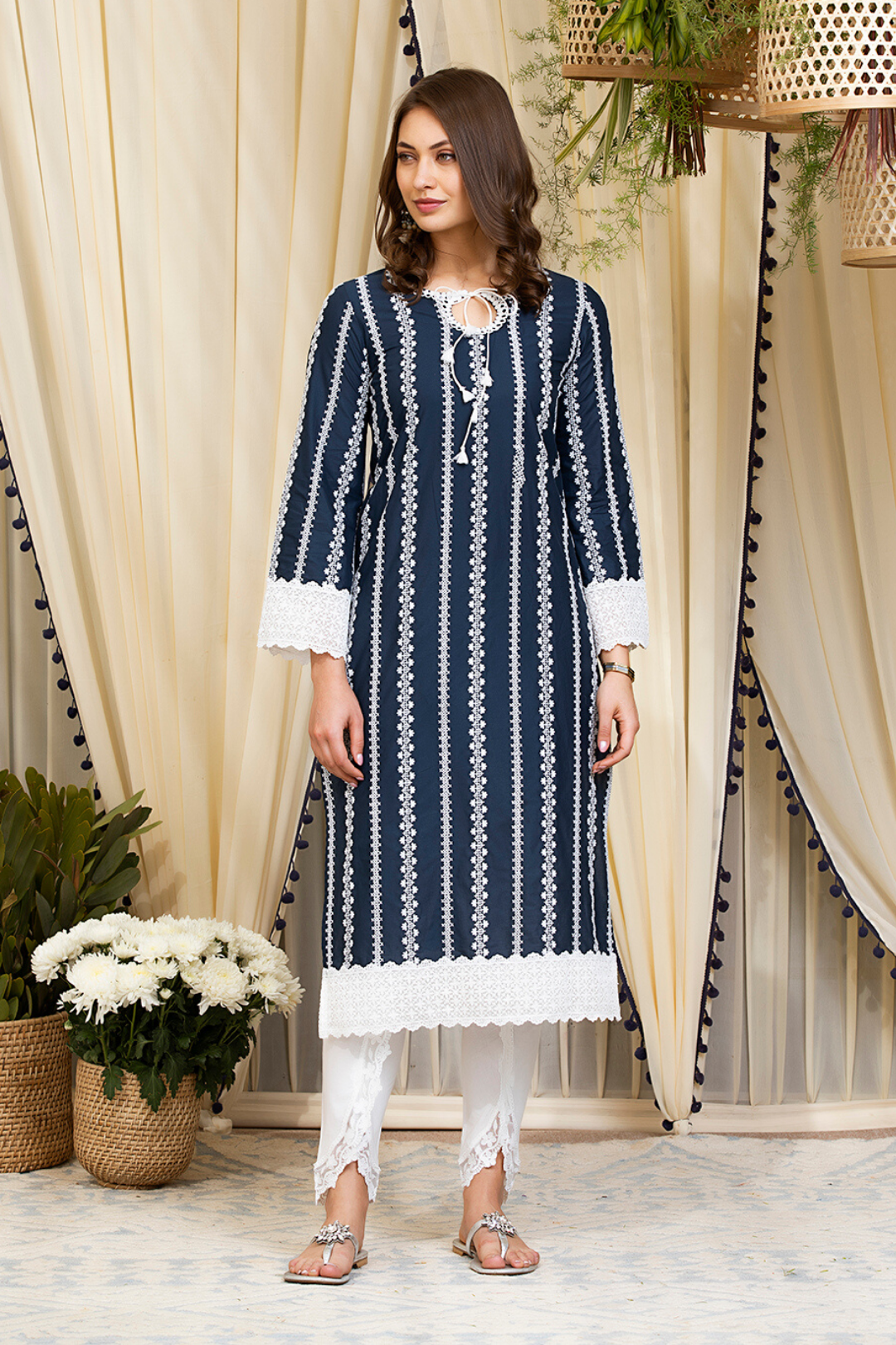 Mulmul Supima Cotton Gianna Kurta