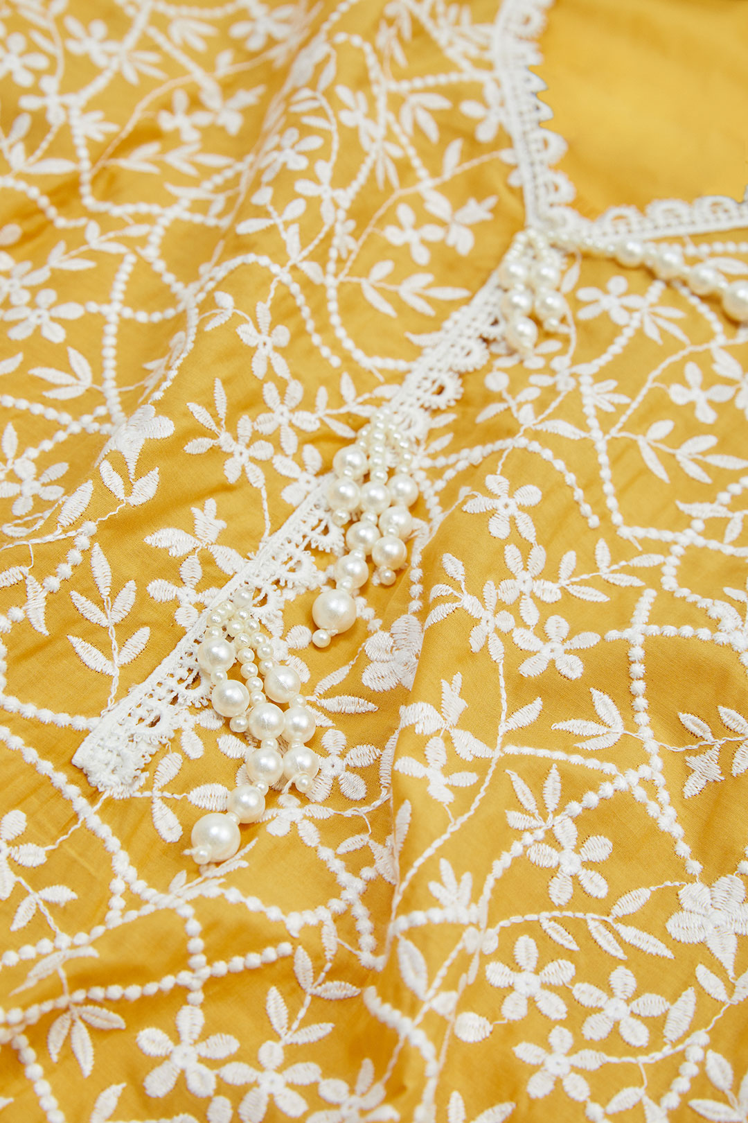 Hummingbird Supima Cotton Yellow Kurta Set