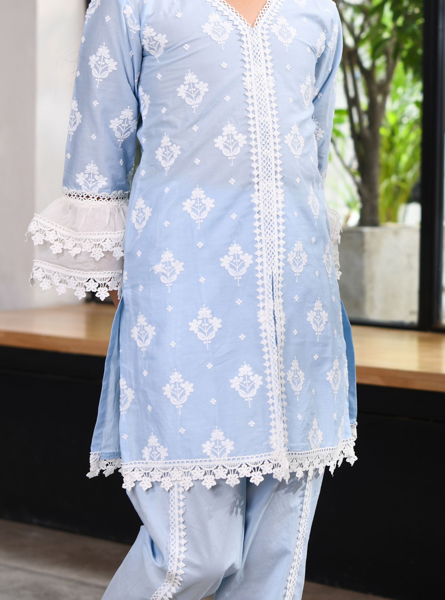 Hope Supima Cotton Blue Kurta Set