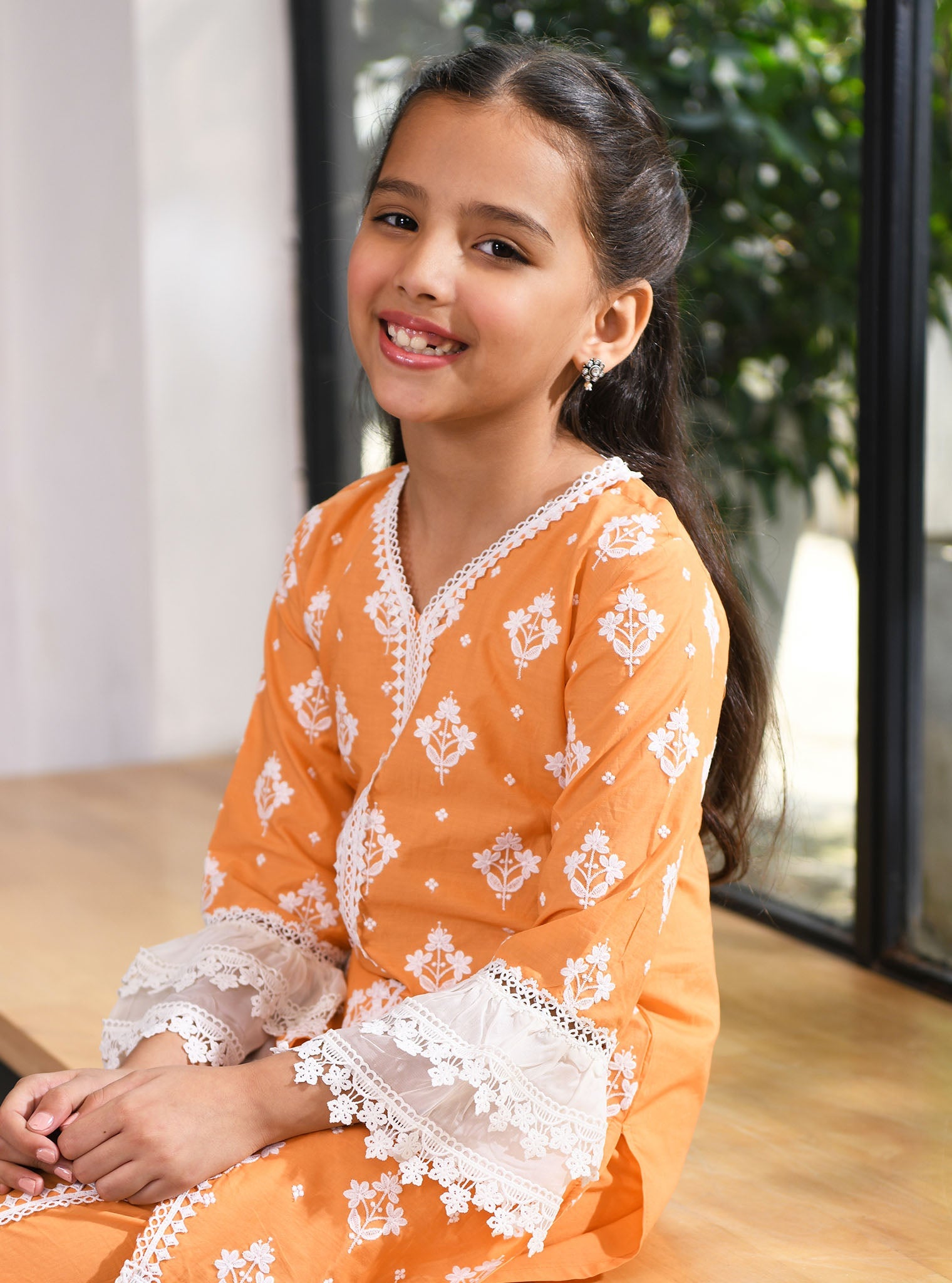 Hope Supima Cotton Orange Kurta Set