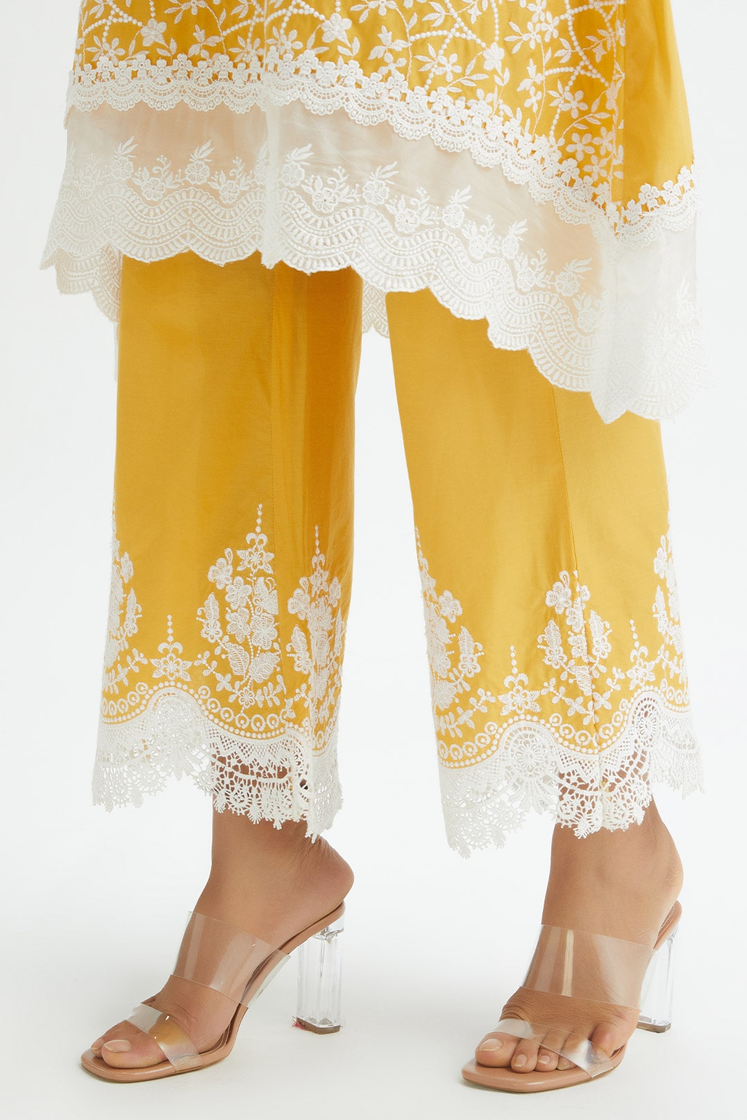 Hummingbird Supima Cotton Yellow Kurta Set