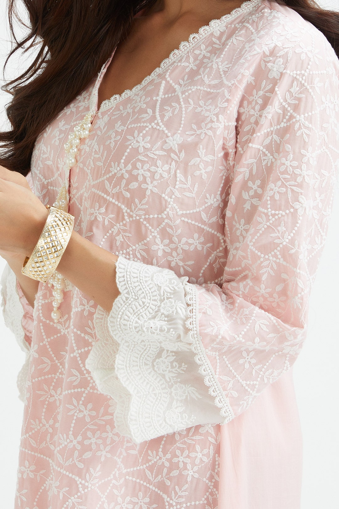 Hummingbird Supima Cotton Pink Kurta Set