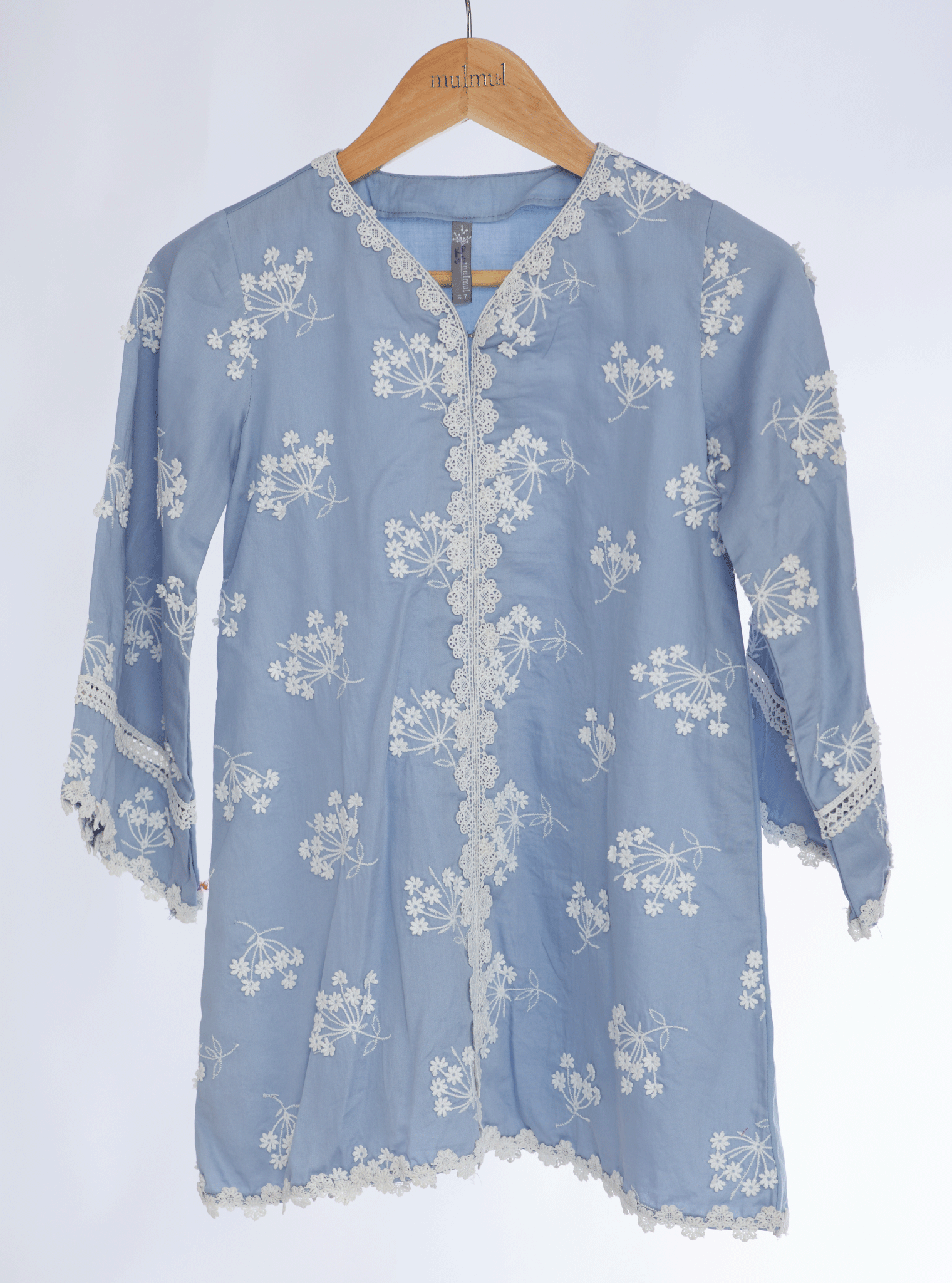 Ife Pima Wedgewood Kurta Set