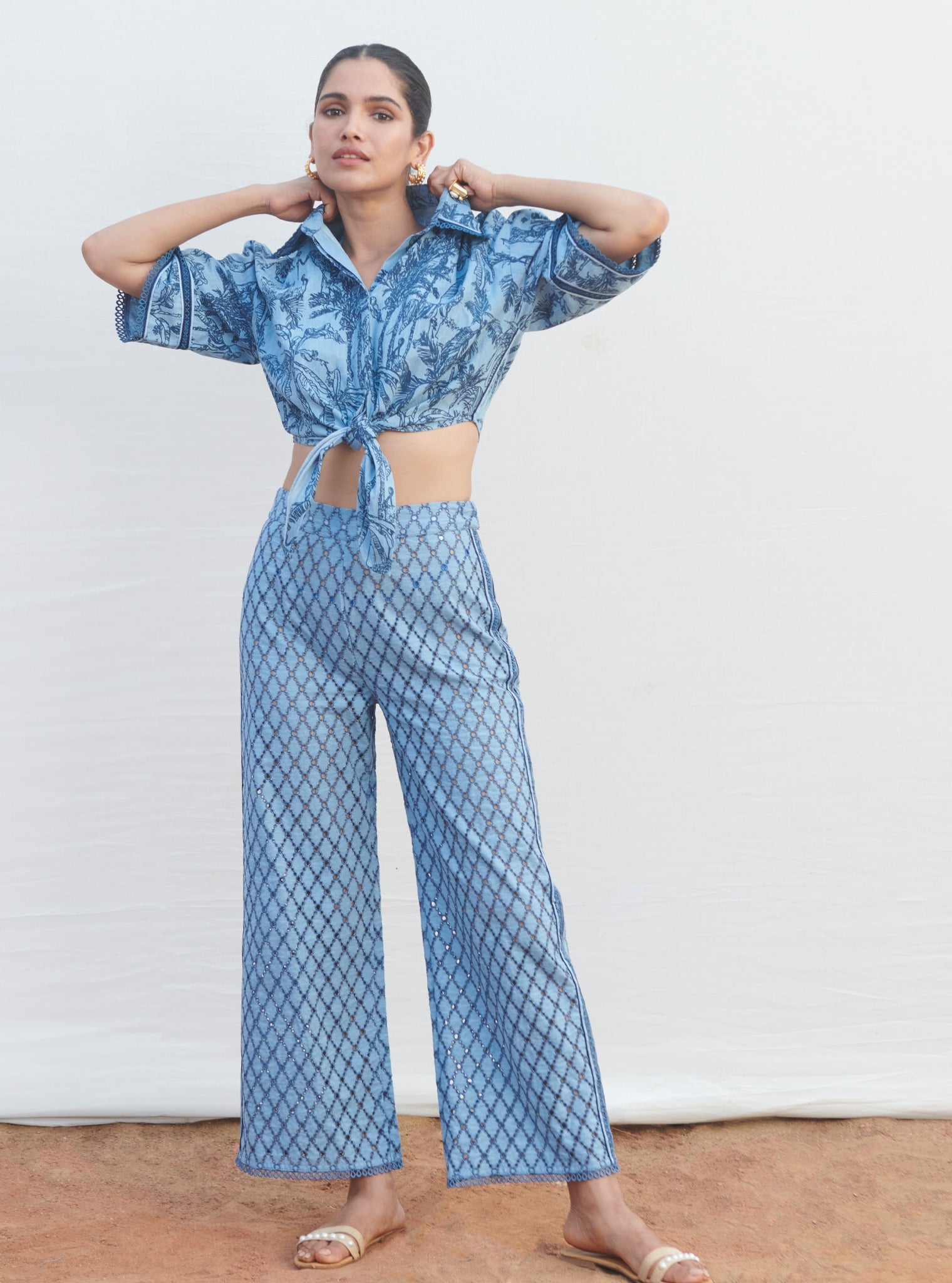 Imelda Denim Light Blue Co-ord Set