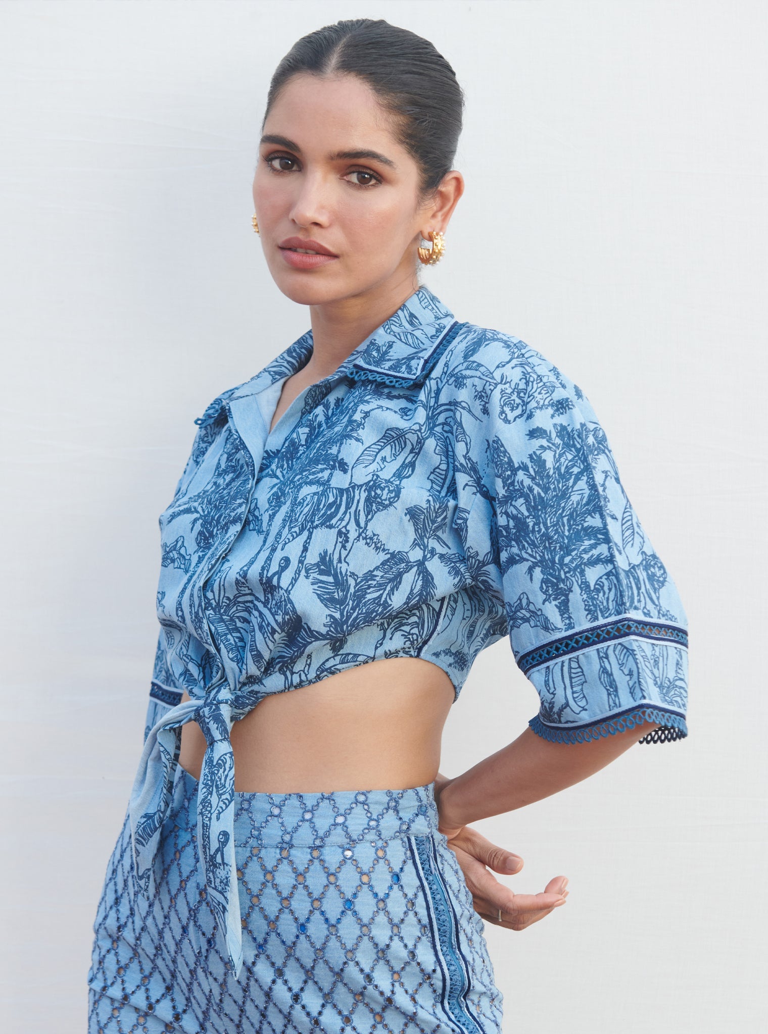 Imelda Denim Light Blue Co-ord Set