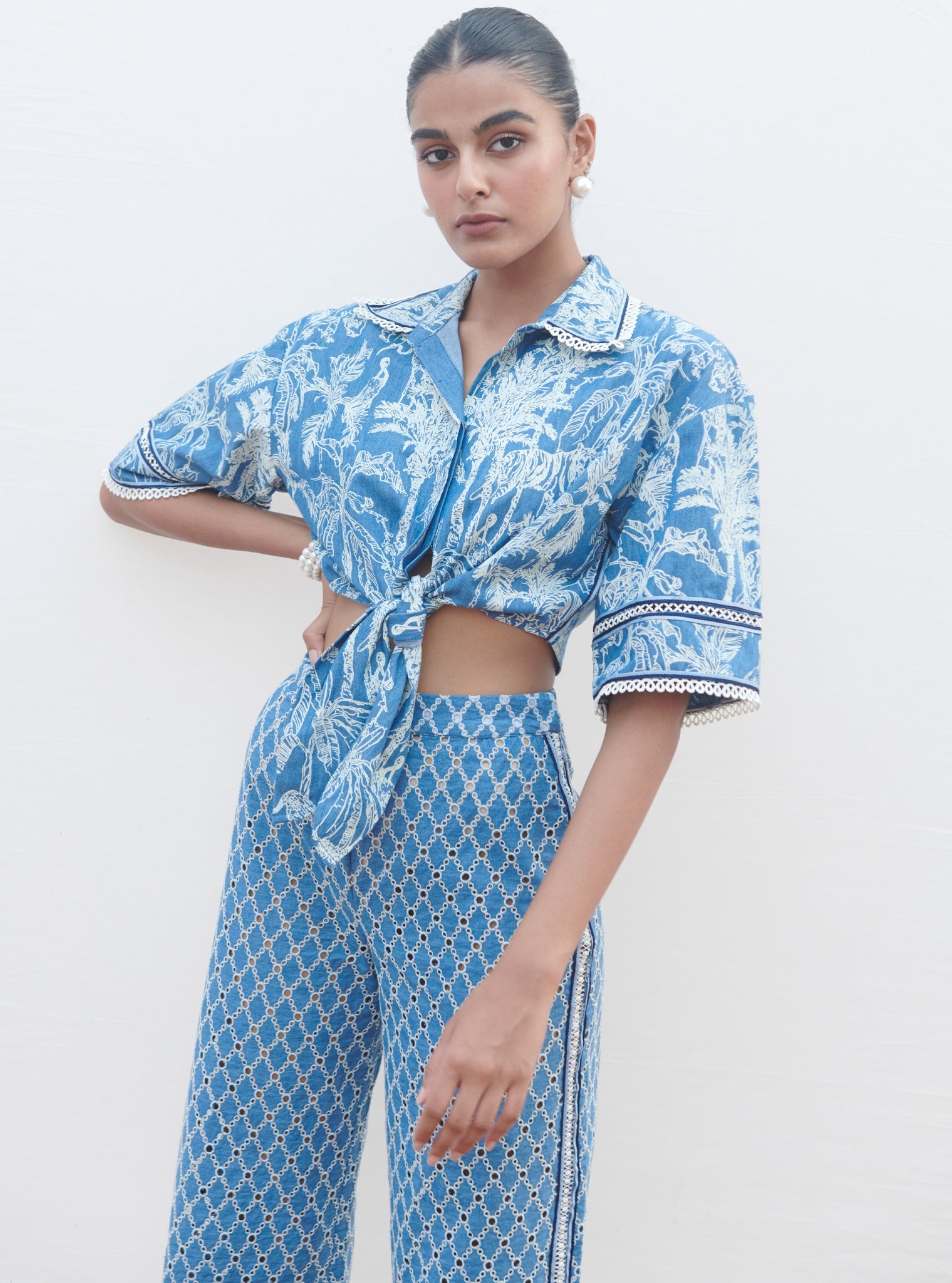 Imelda Denim Dark Blue Co-ord Set