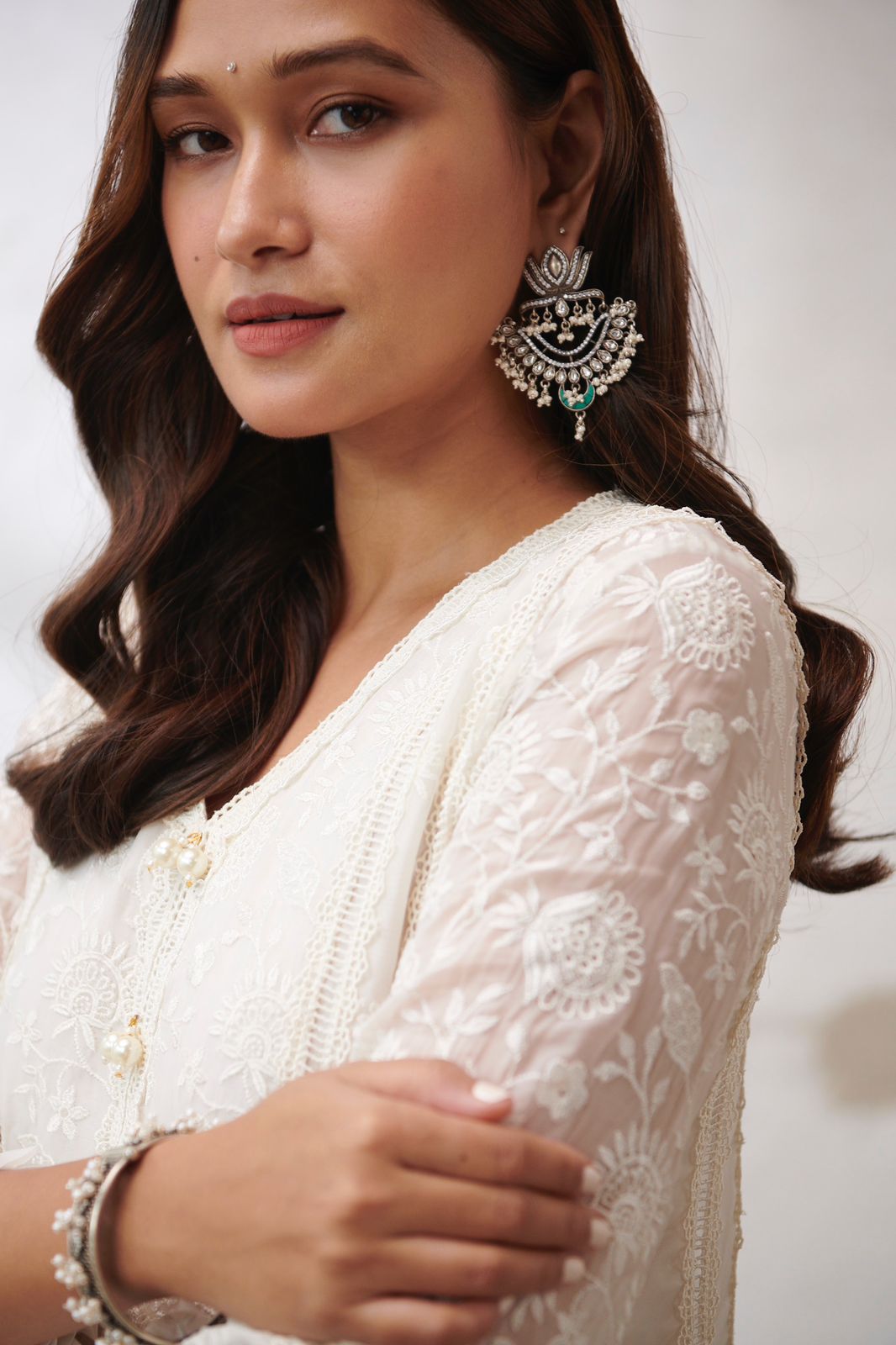 Pure Silver Ratan Earrings