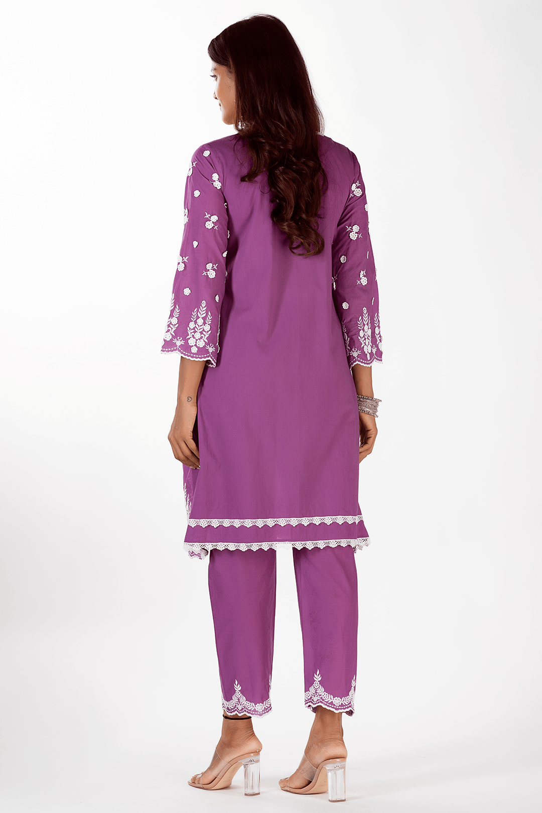 Jade Supima Cotton Purple Kurta Set