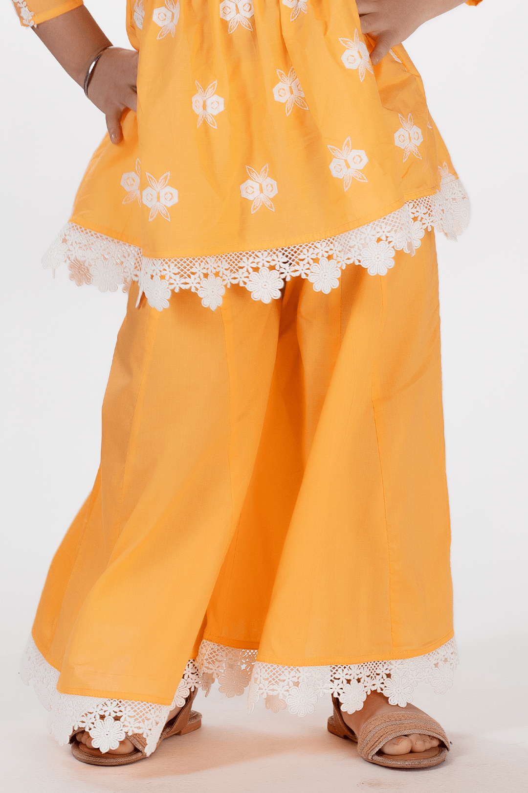 Jolie Supima Cotton Orange Kurta Set