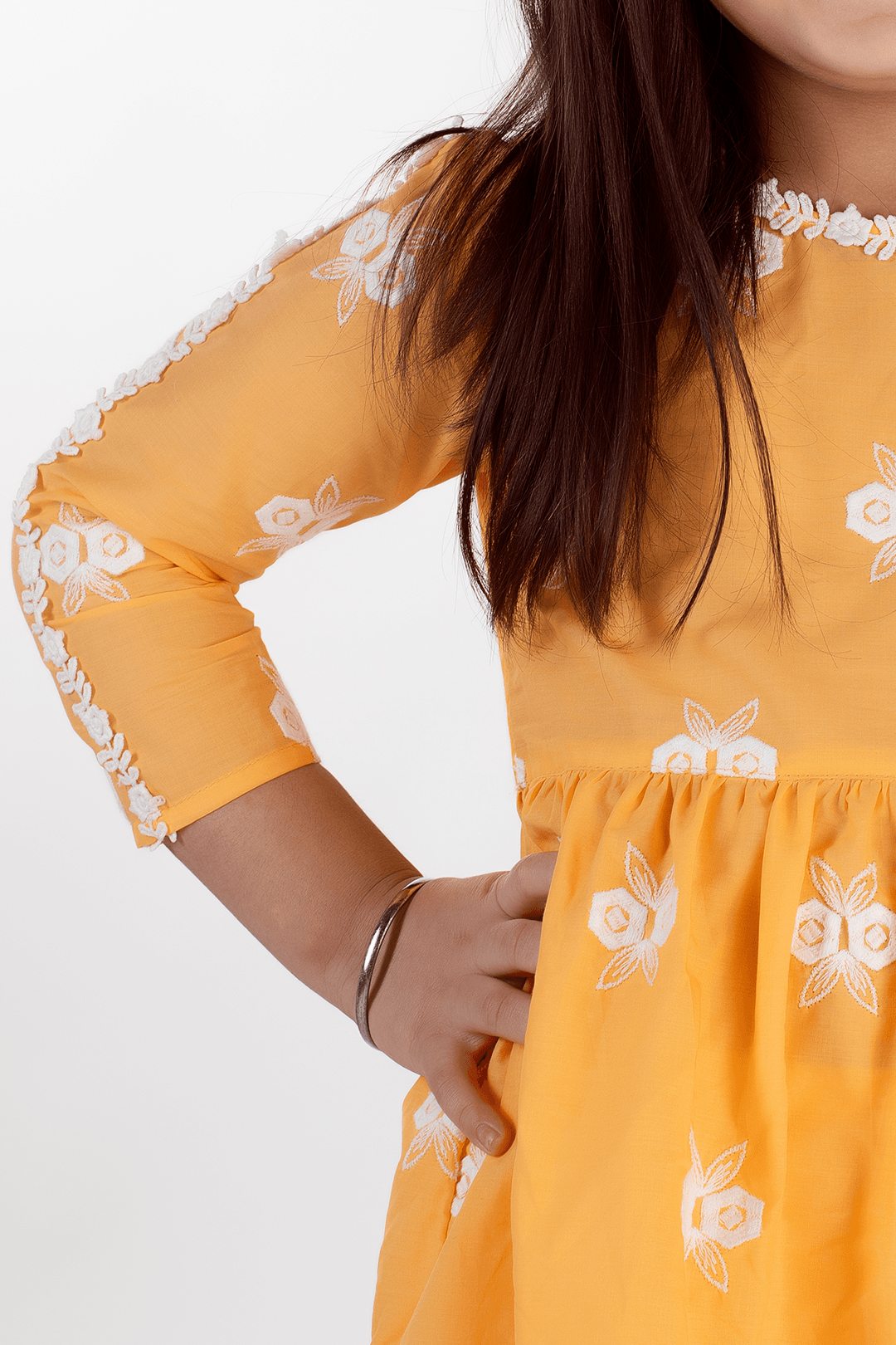 Jolie Supima Cotton Orange Kurta Set