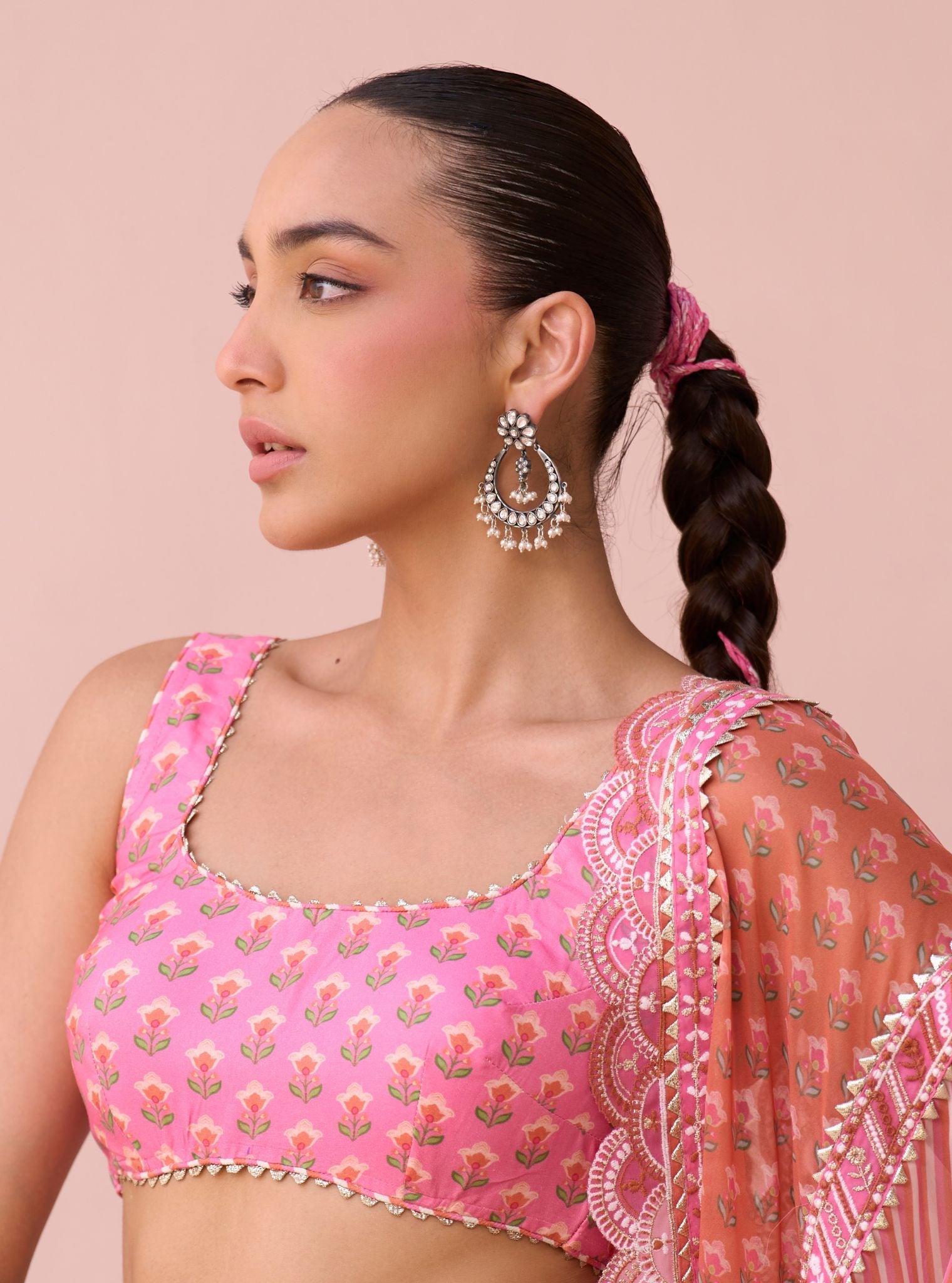 Pure Silver Dua Chandbali