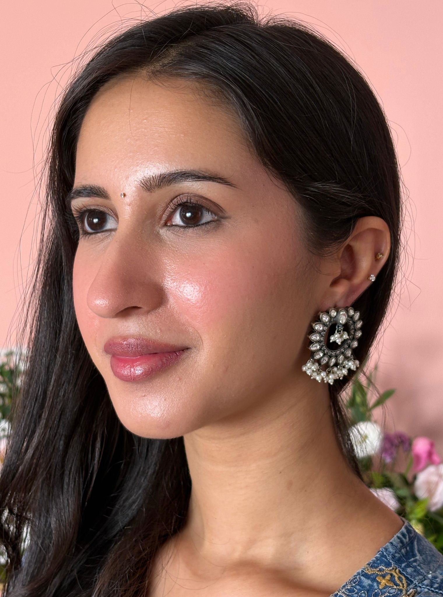 Pure Silver Salma earrings