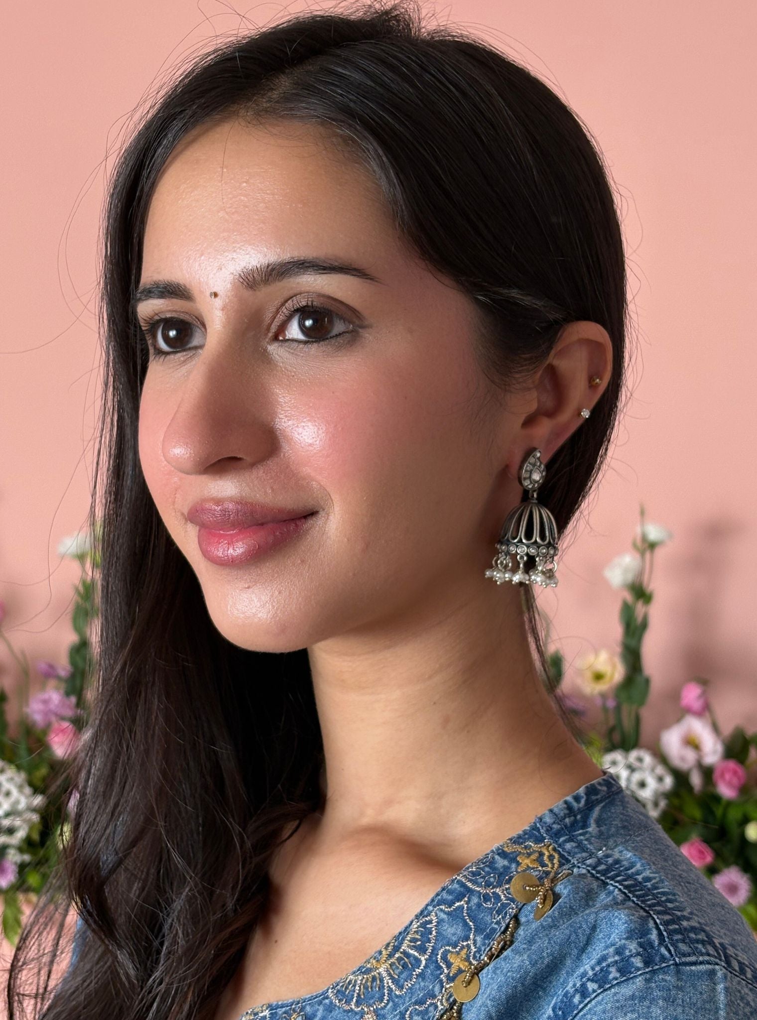Pure Silver Paro Jhumki
