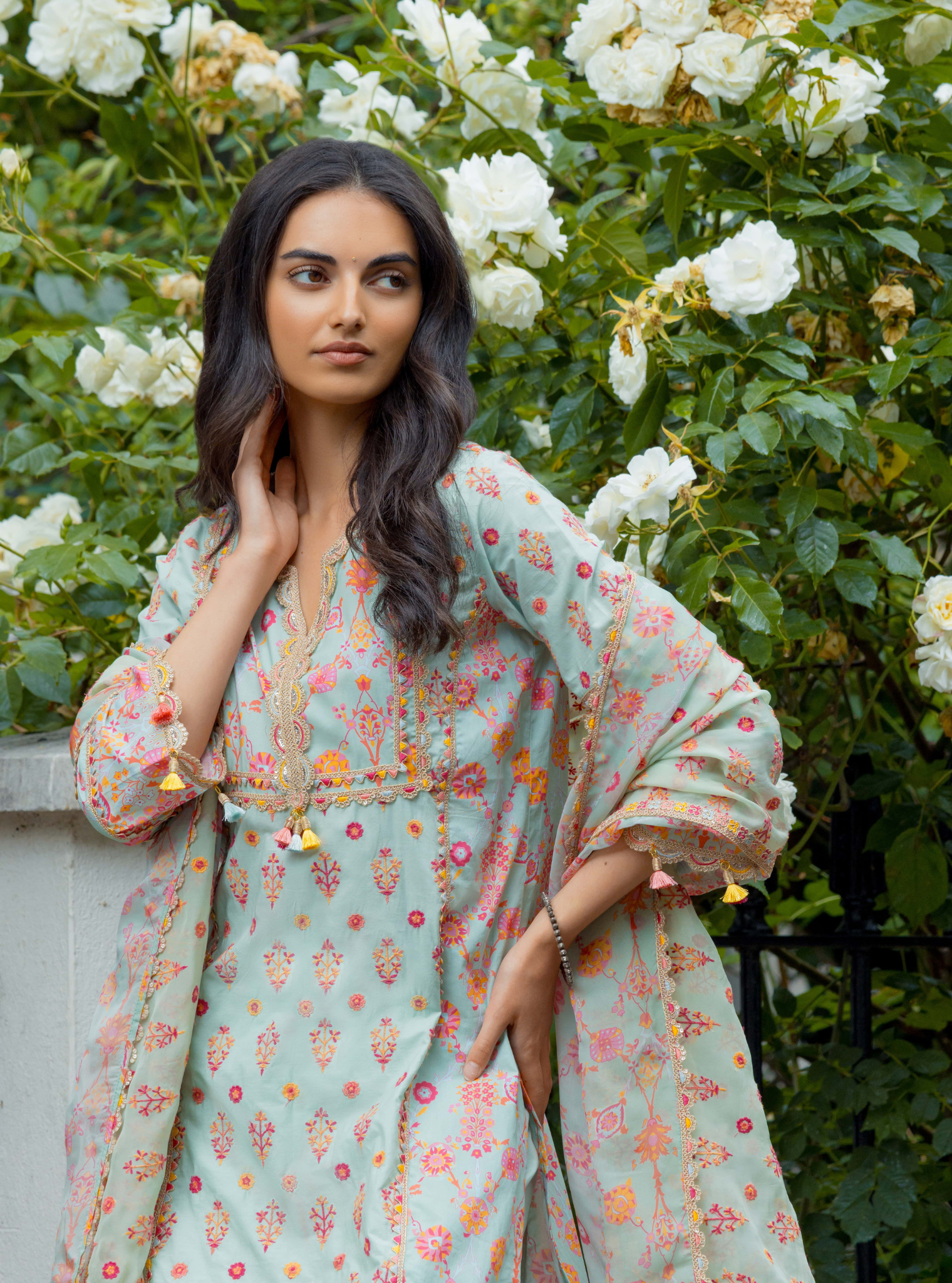 Lexi Supima Cotton Green Kurta Set