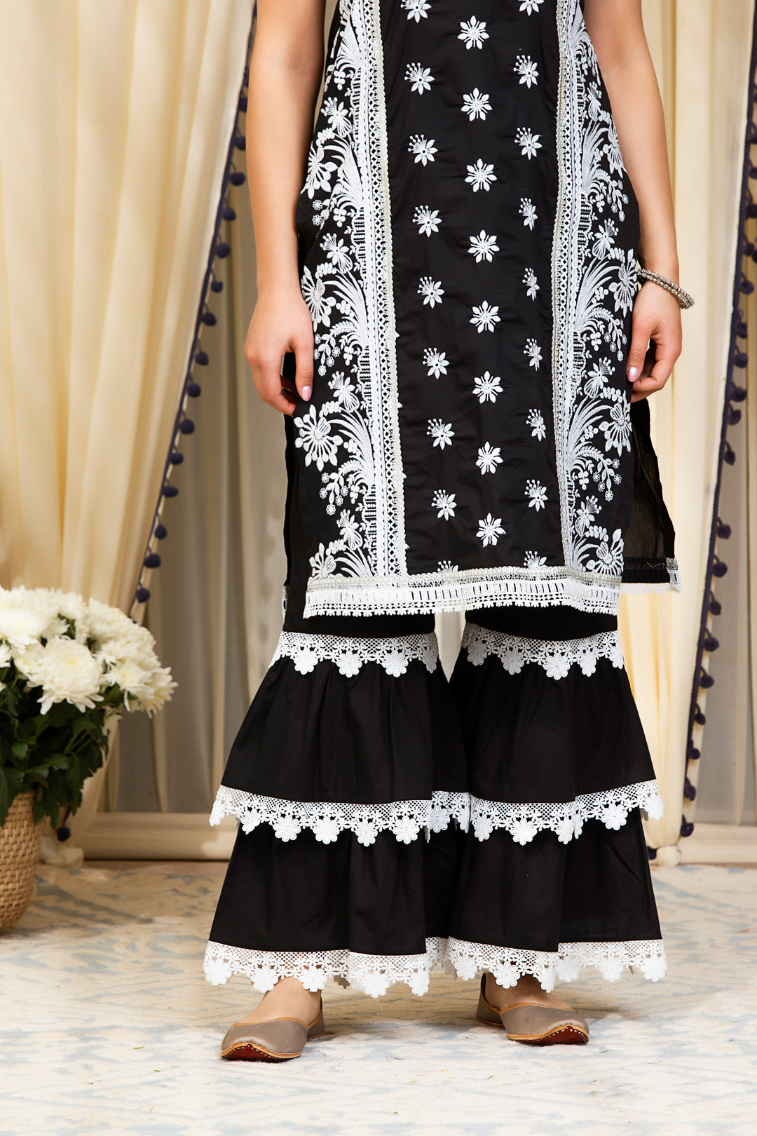 Sofia Supima Cotton Kurta with Garara Set