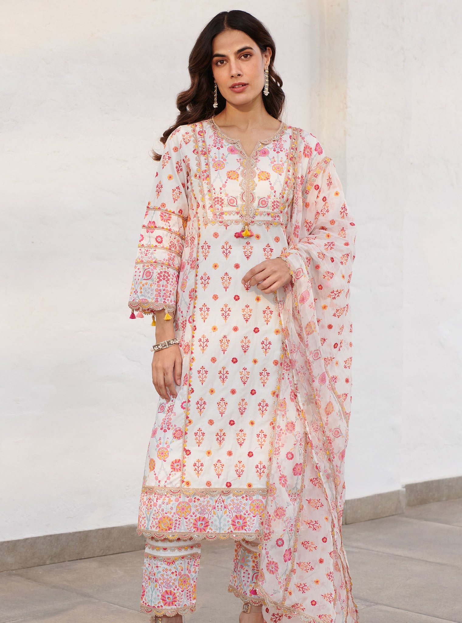 Lexi Supima Cotton White Kurta Set