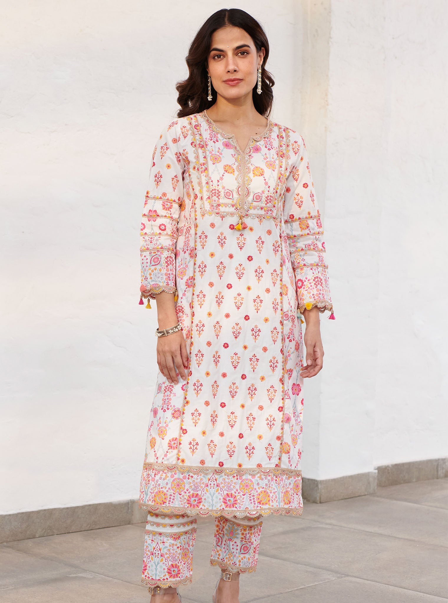 Lexi Supima Cotton White Kurta Set
