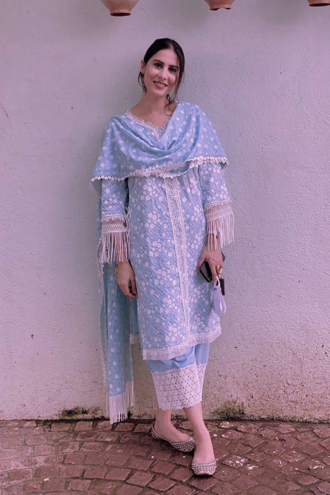 Lina Supima Cotton Kurta with Palazzo Set