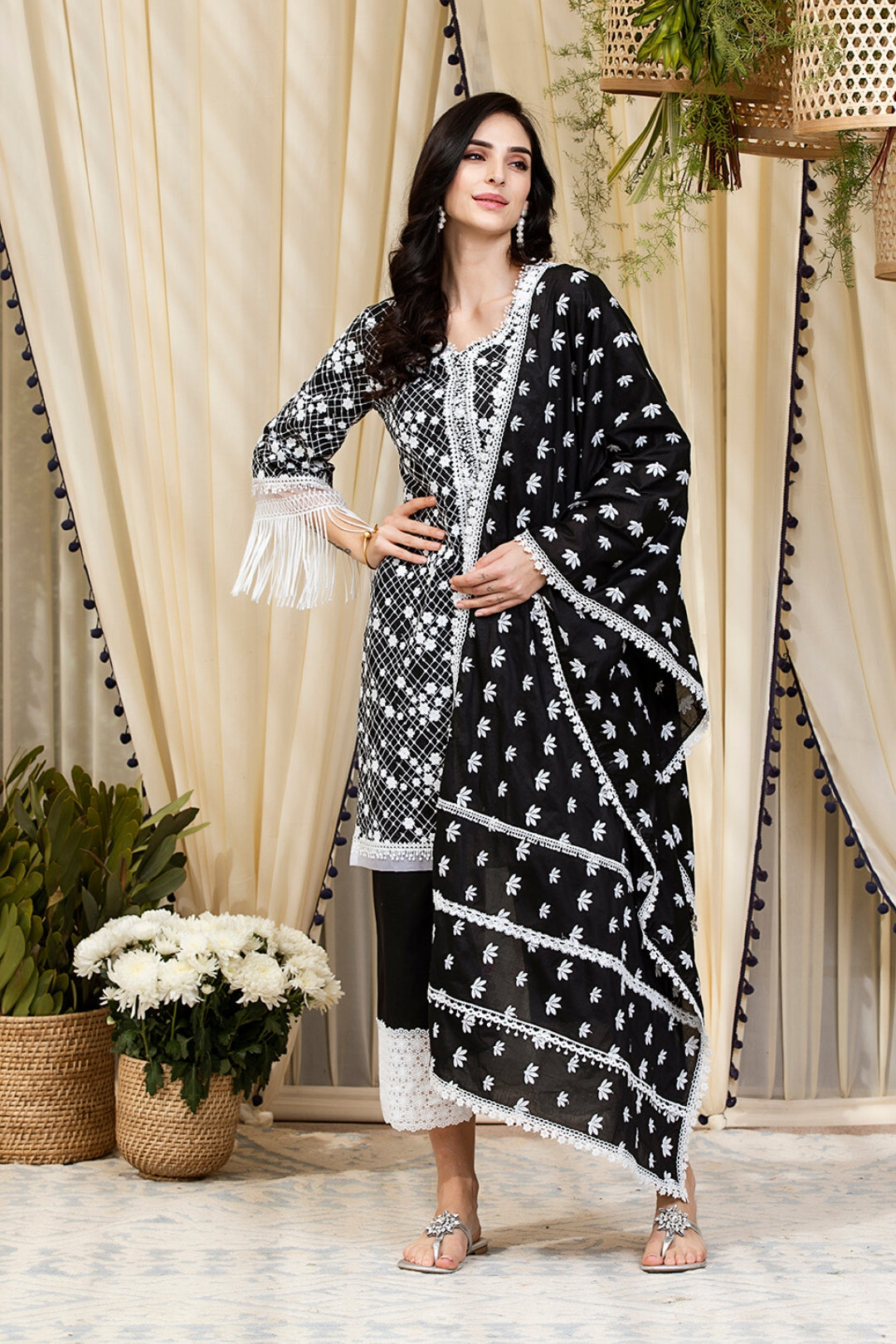 Lina Supima Cotton Kurta with Palazzo Set