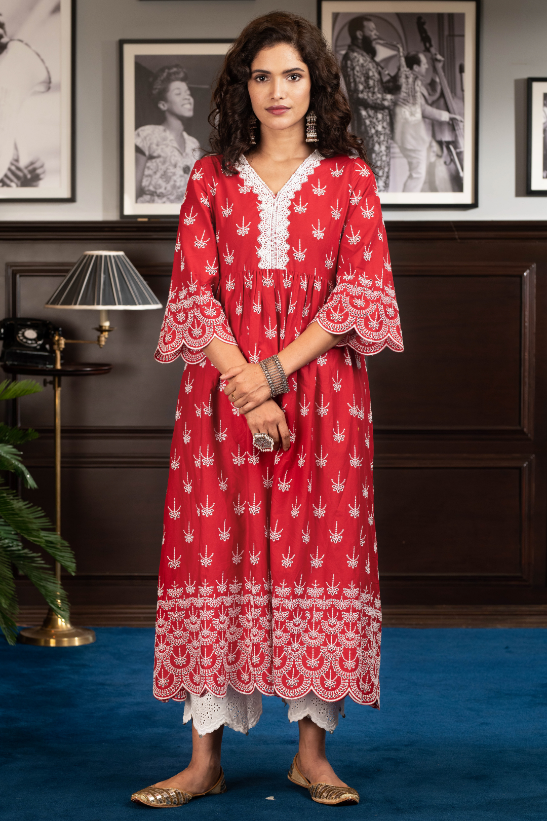 Liaria Supima Cotton Kurta with Palazzo Set