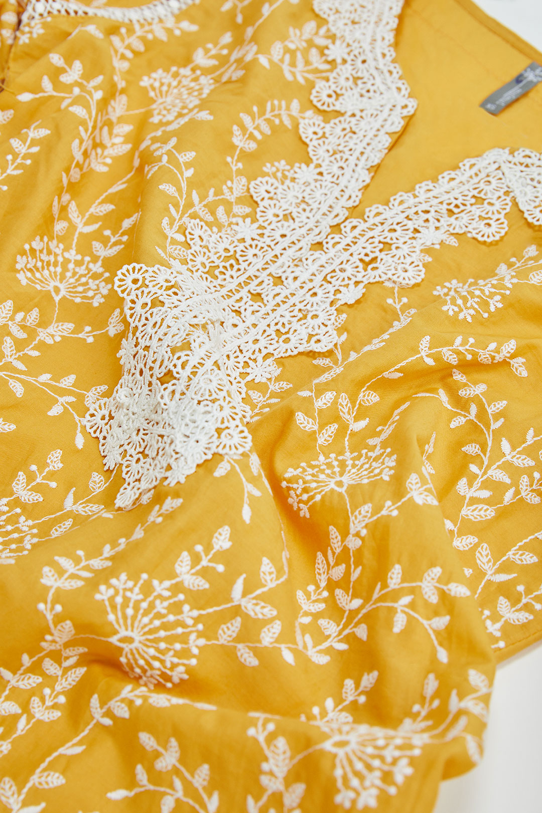 Merlin Supima Cotton Yellow Kurta Set