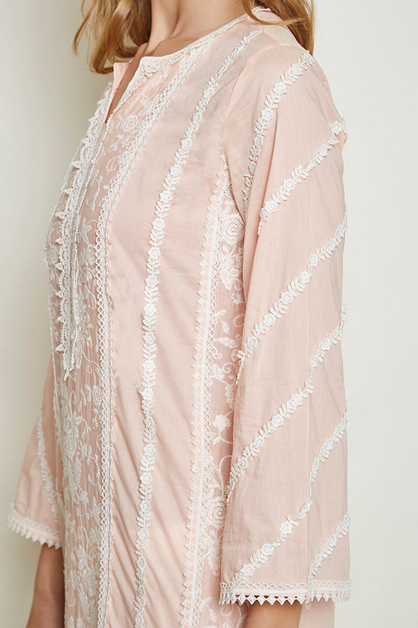 Zinnia Kurta Peach