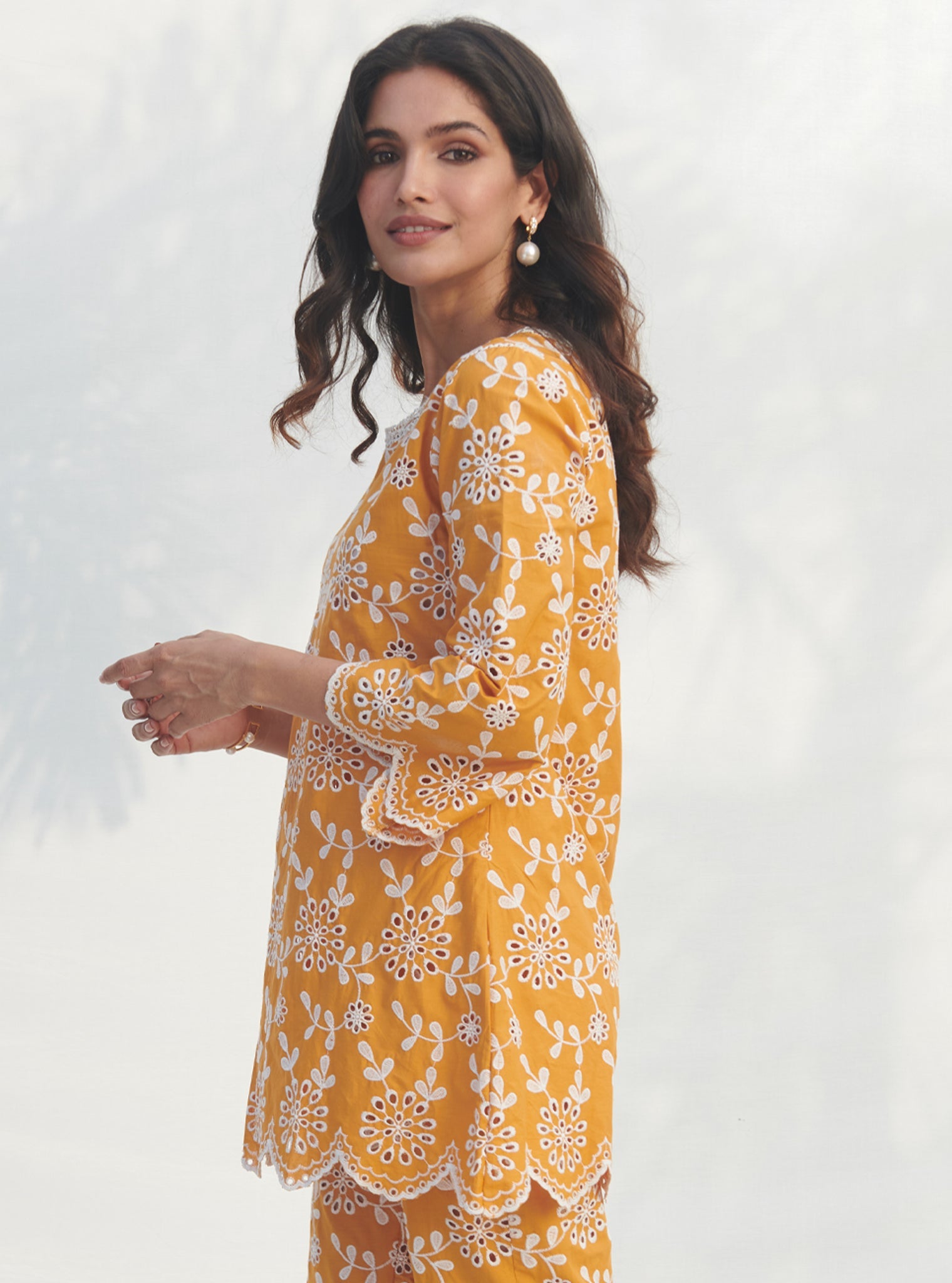 Myrtle Supima Cotton Orange Co-ord Set