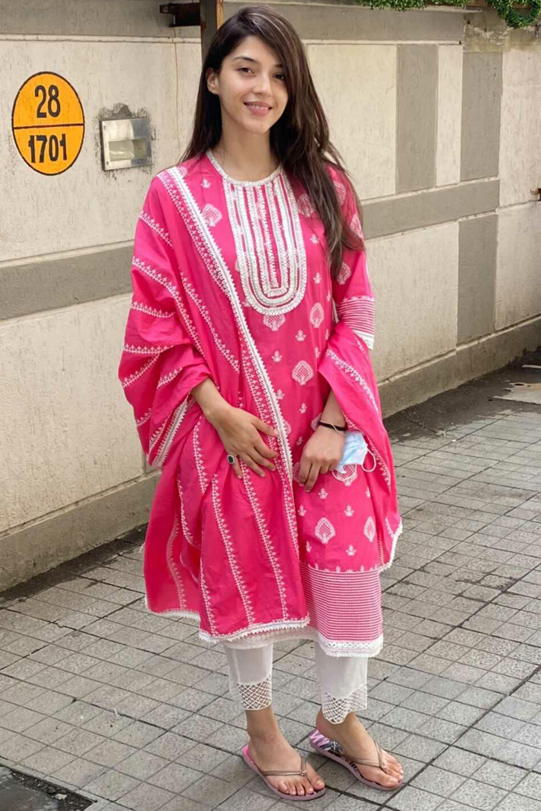 Gene Supima Cotton Fuchsia Kurta Set