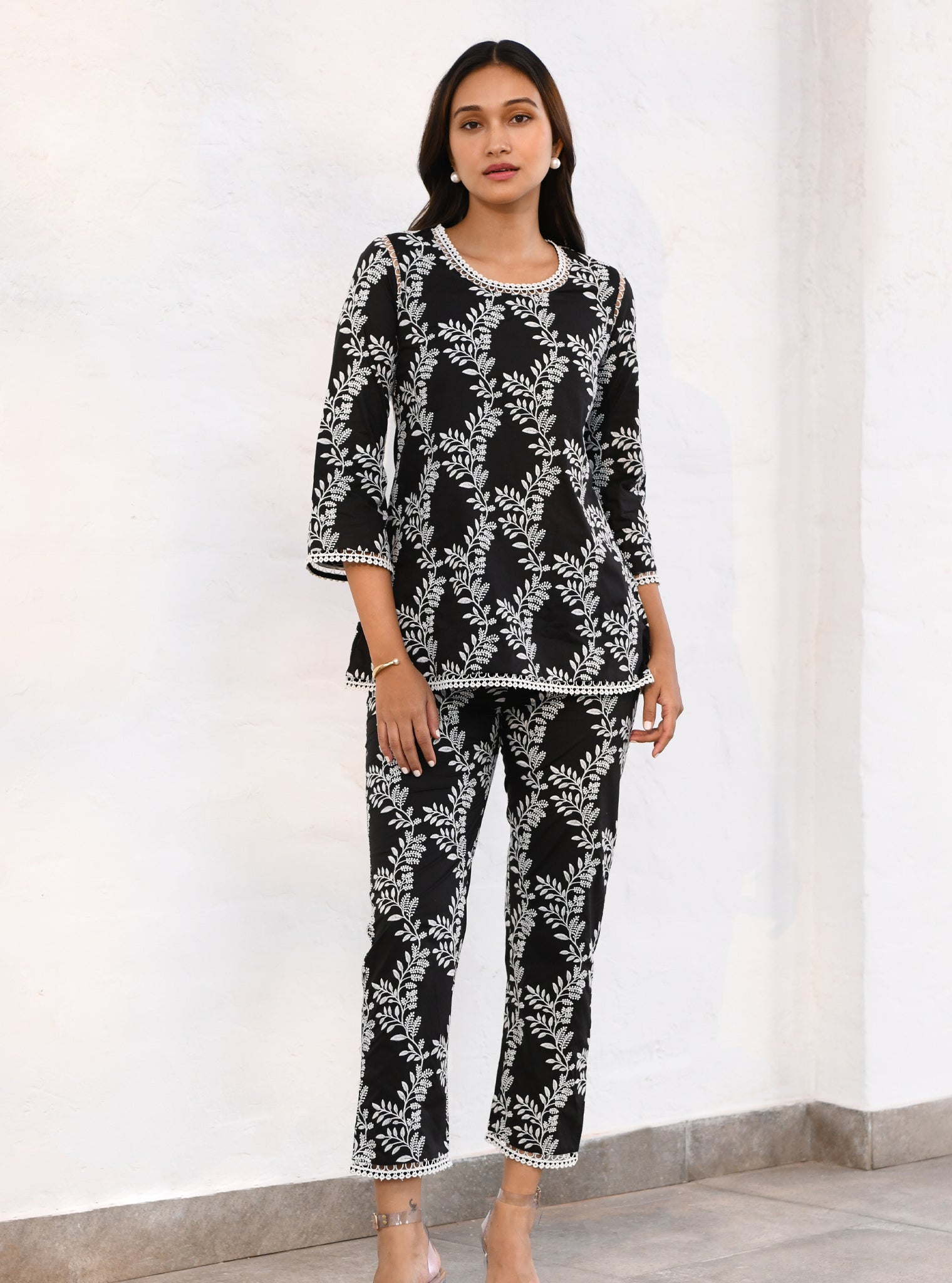 Milton Supima Cotton Black Co-ord Set