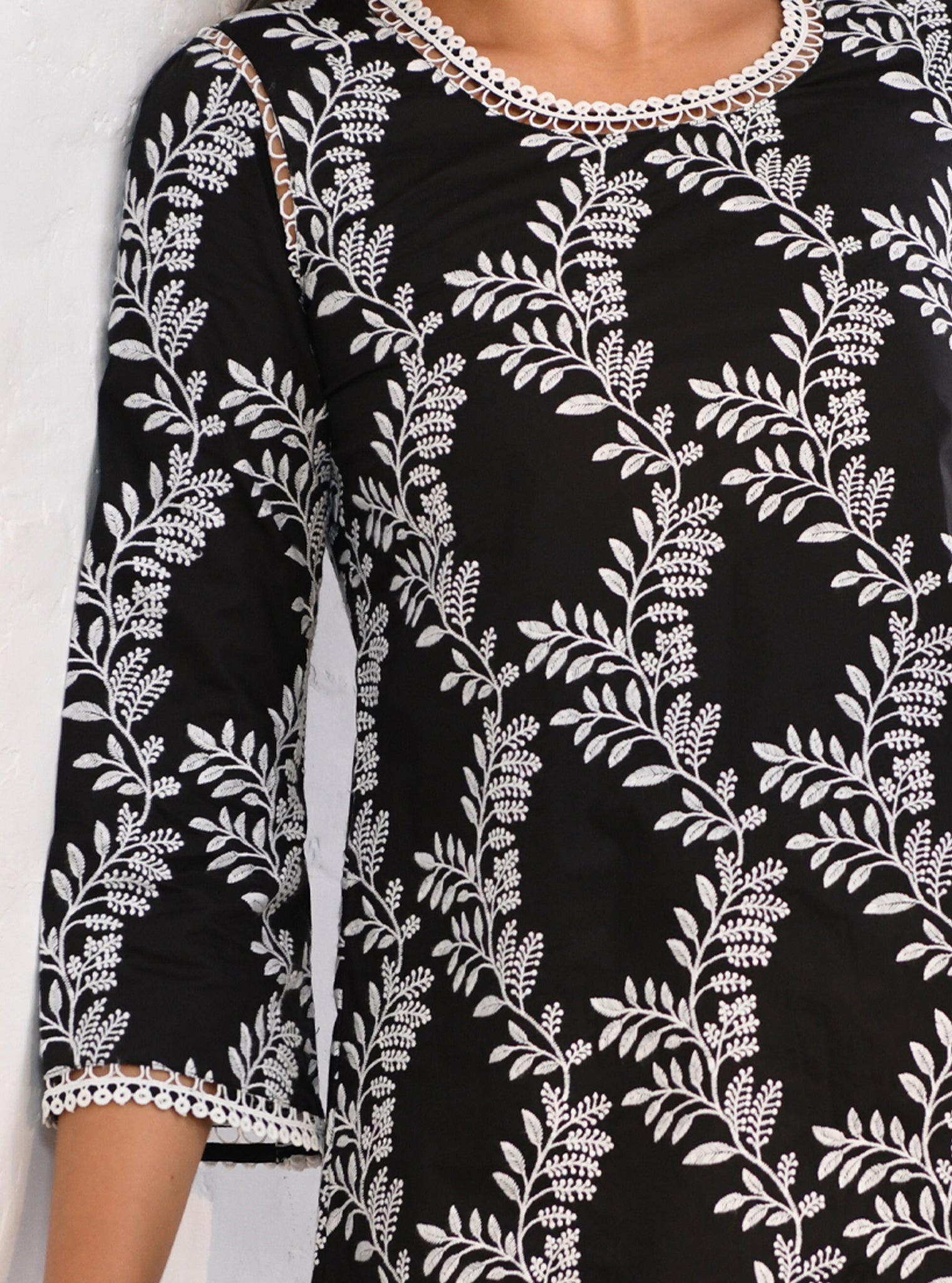 Milton Supima Cotton Black Co-ord Set