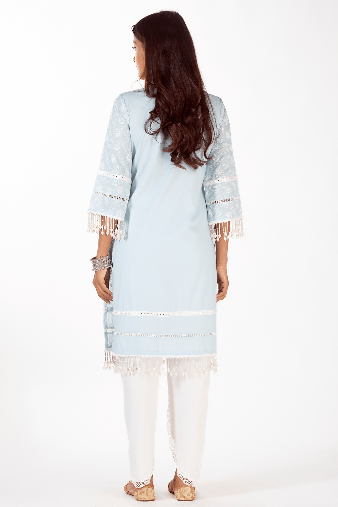 Mollie Supima Cotton Light Blue Kurta Set