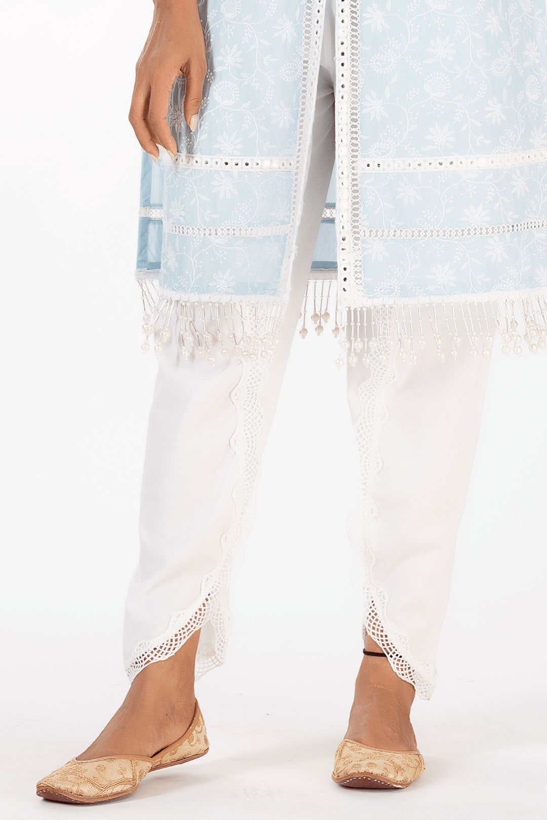 Mollie Supima Cotton Light Blue Kurta Set