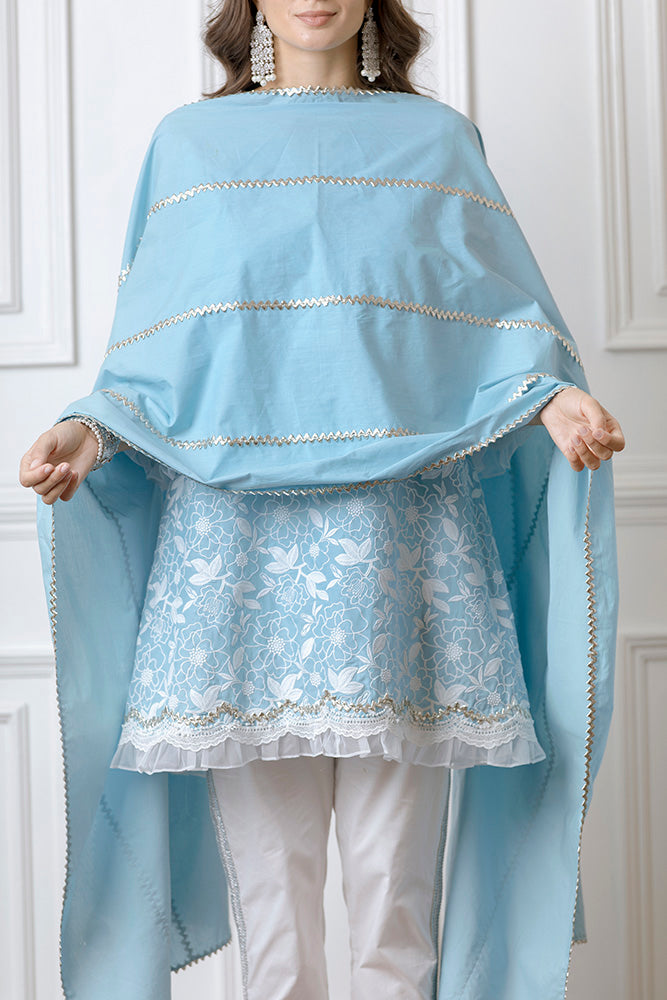 Mulmul Full Gota Dupatta