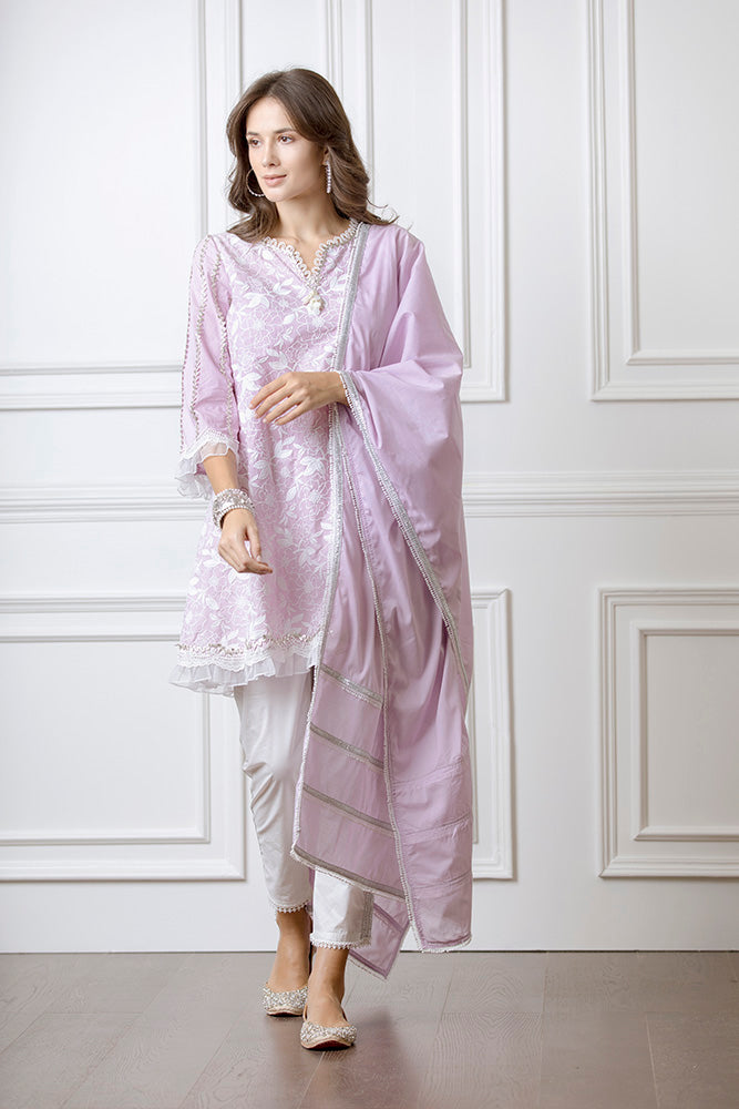 Hana Lilac Kurta Set