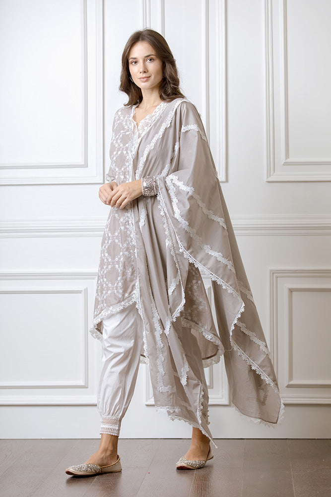 Bella Grey Kurta Set