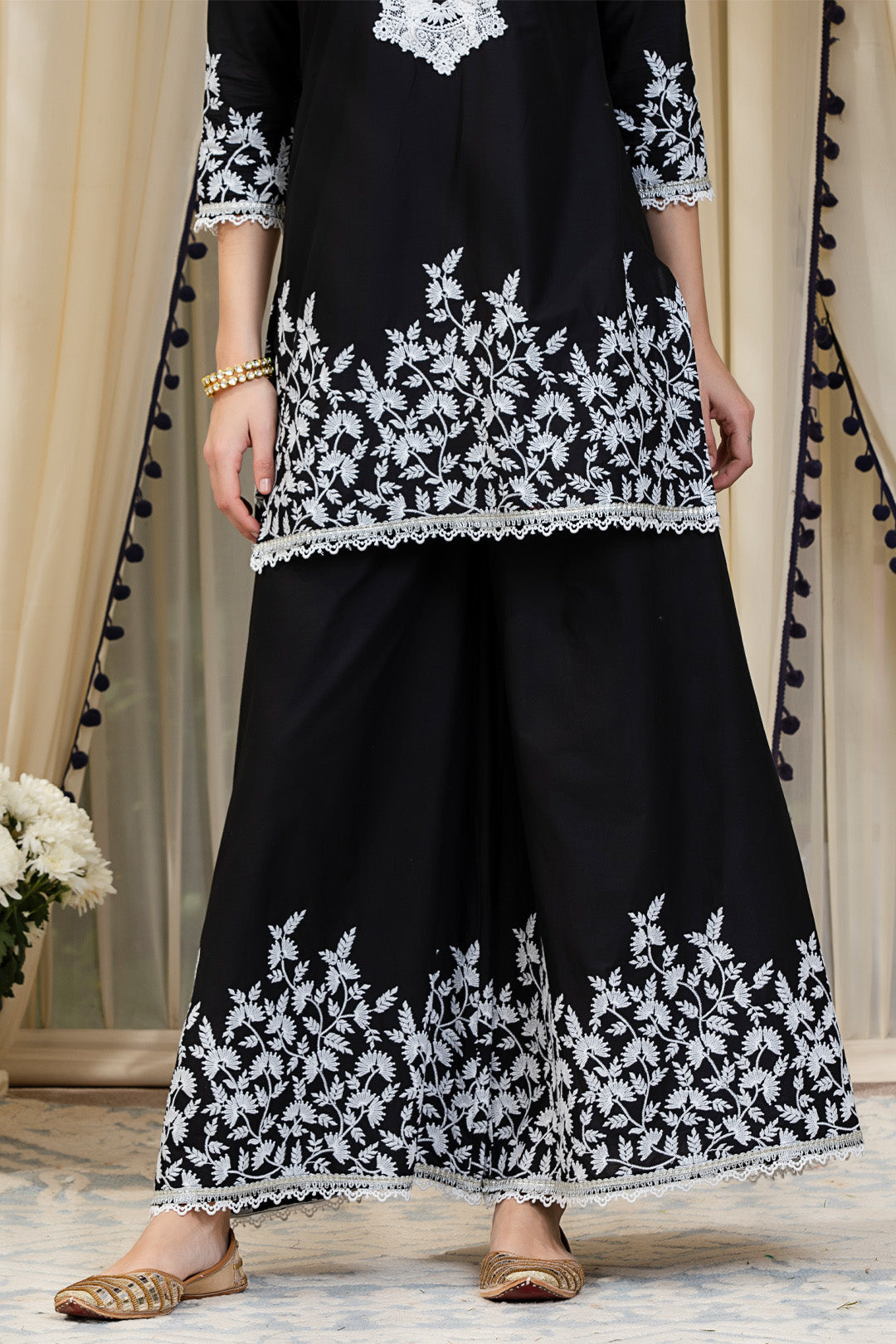 Dona Supima Cotton Kurta with Palazzo Set