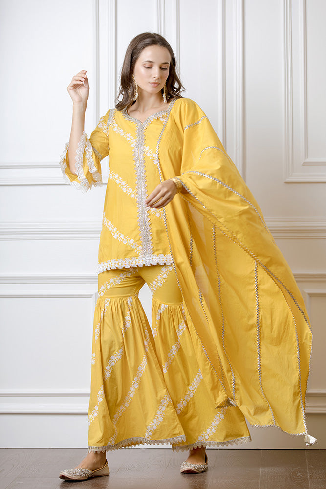 Aralia Kurta with Garara Set