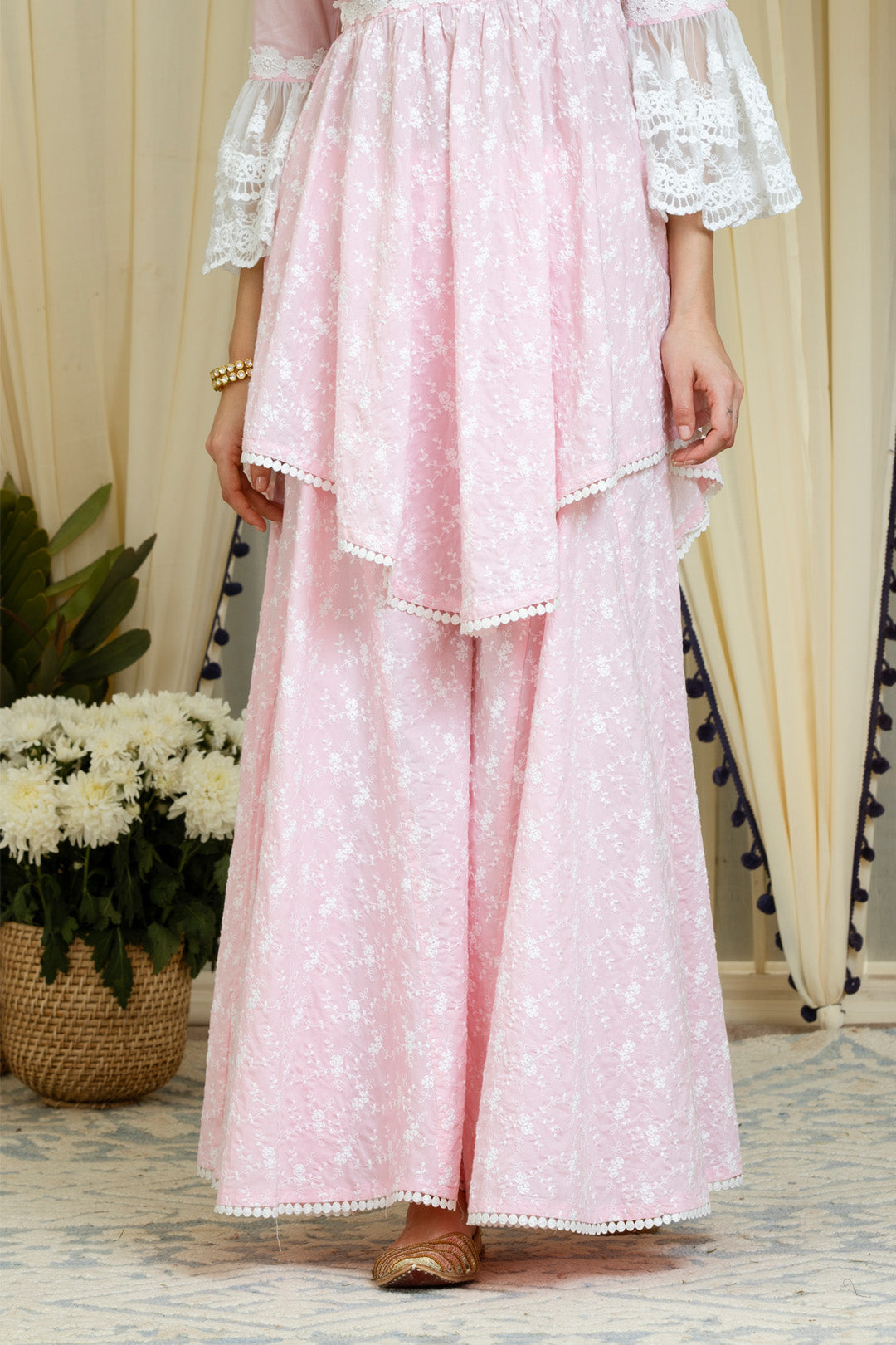 Ariana Supima Cotton Kurta with Sharara Set