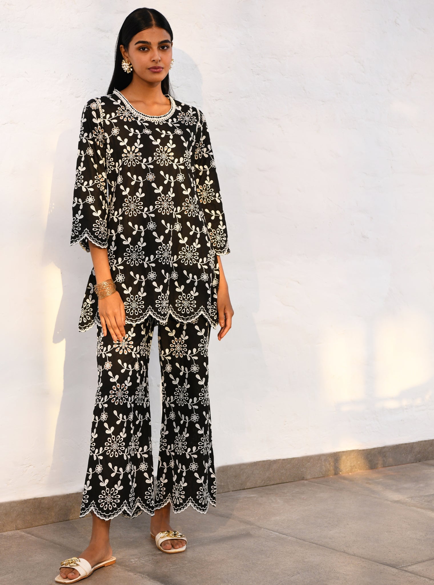 Myrtle Supima Cotton Black Co-ord Set