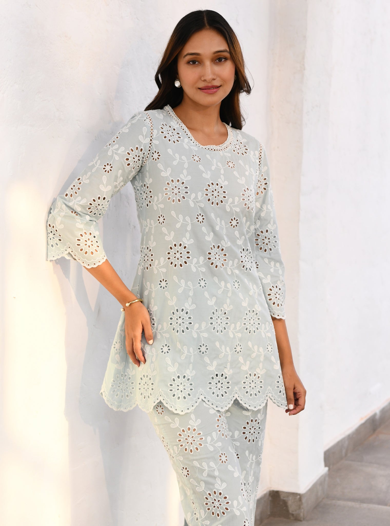 Myrtle Supima Cotton Blue Co-ord Set