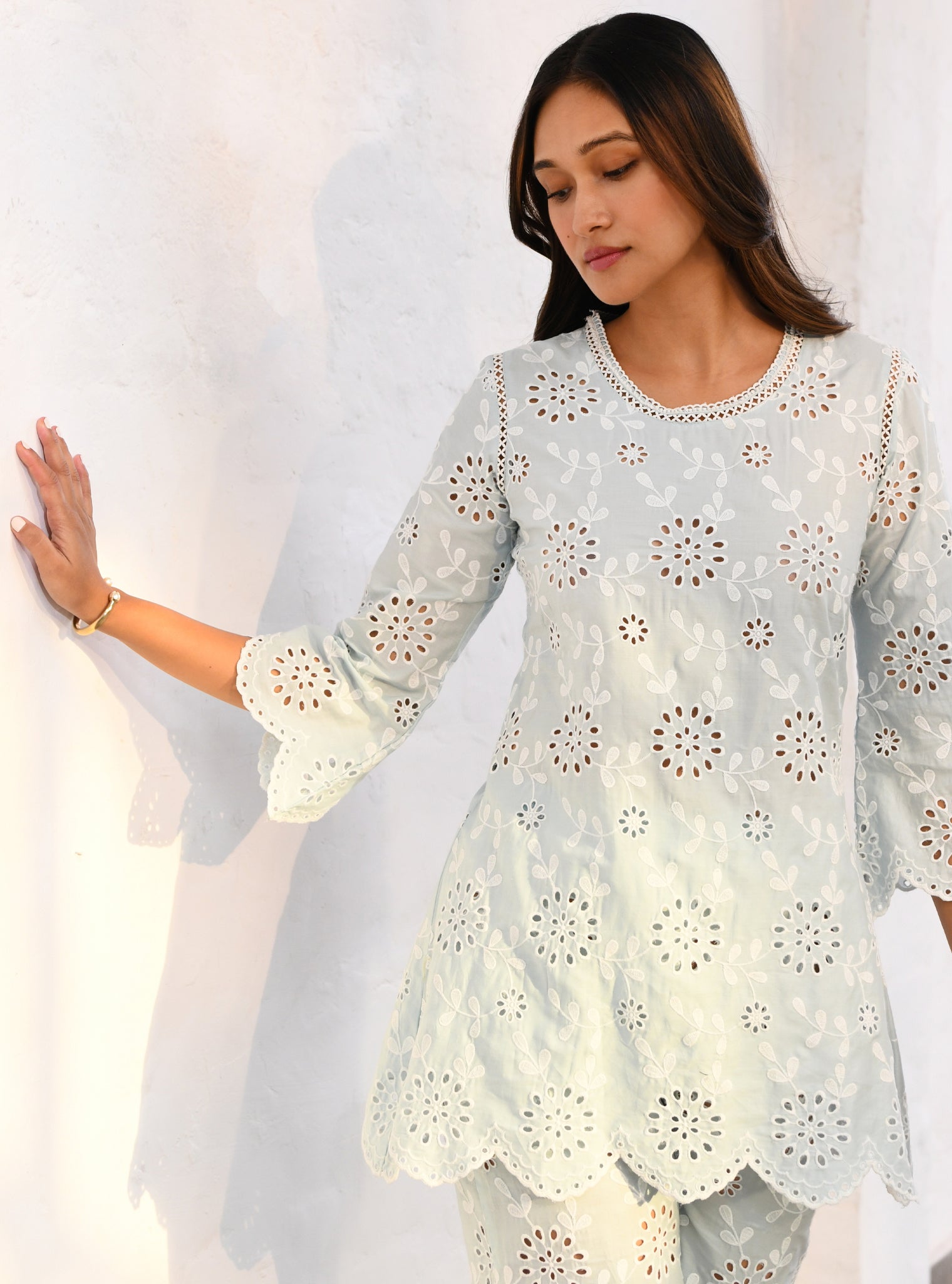 Myrtle Supima Cotton Blue Co-ord Set