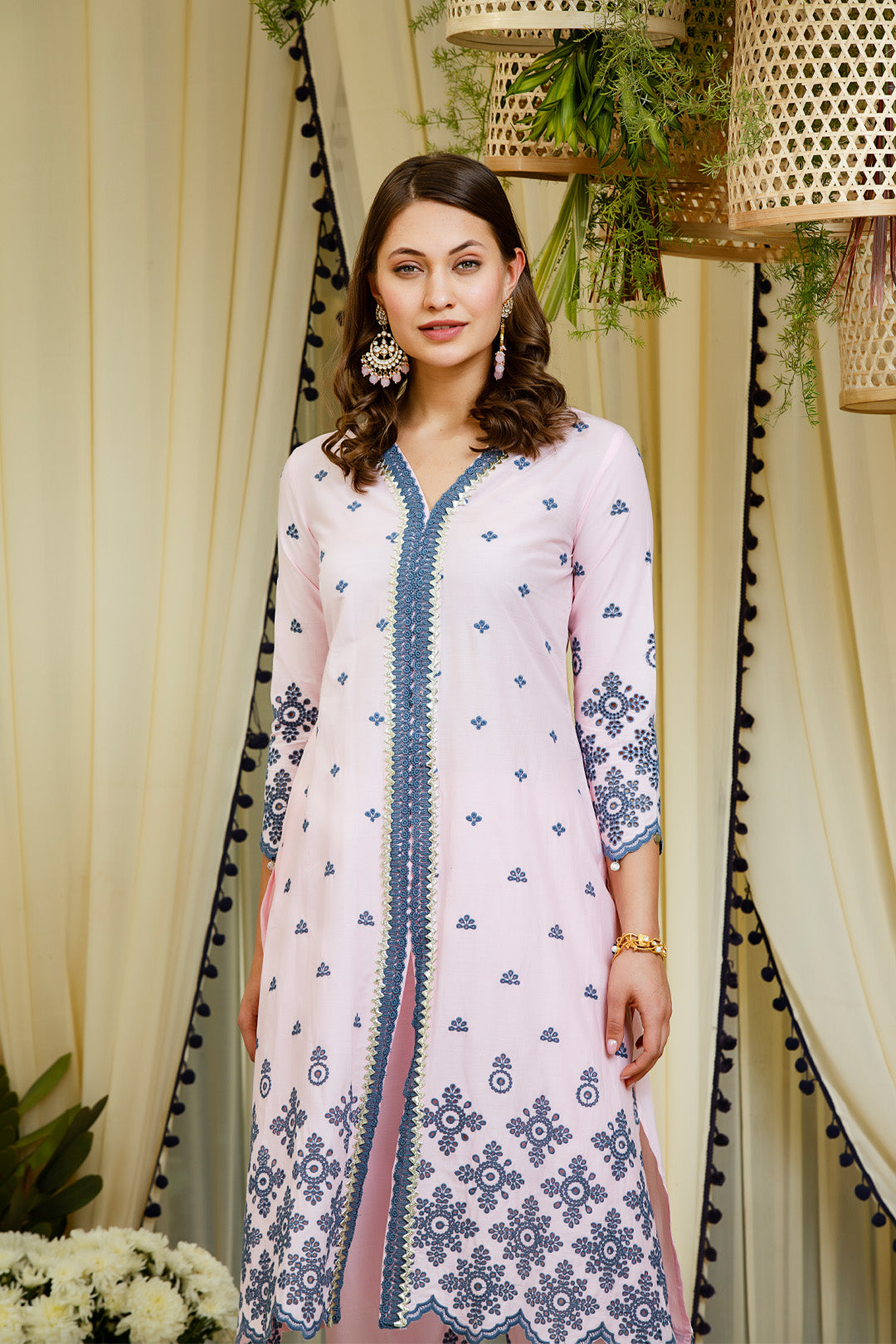 Ophellia Supima Cotton Kurta with Palazzo Set