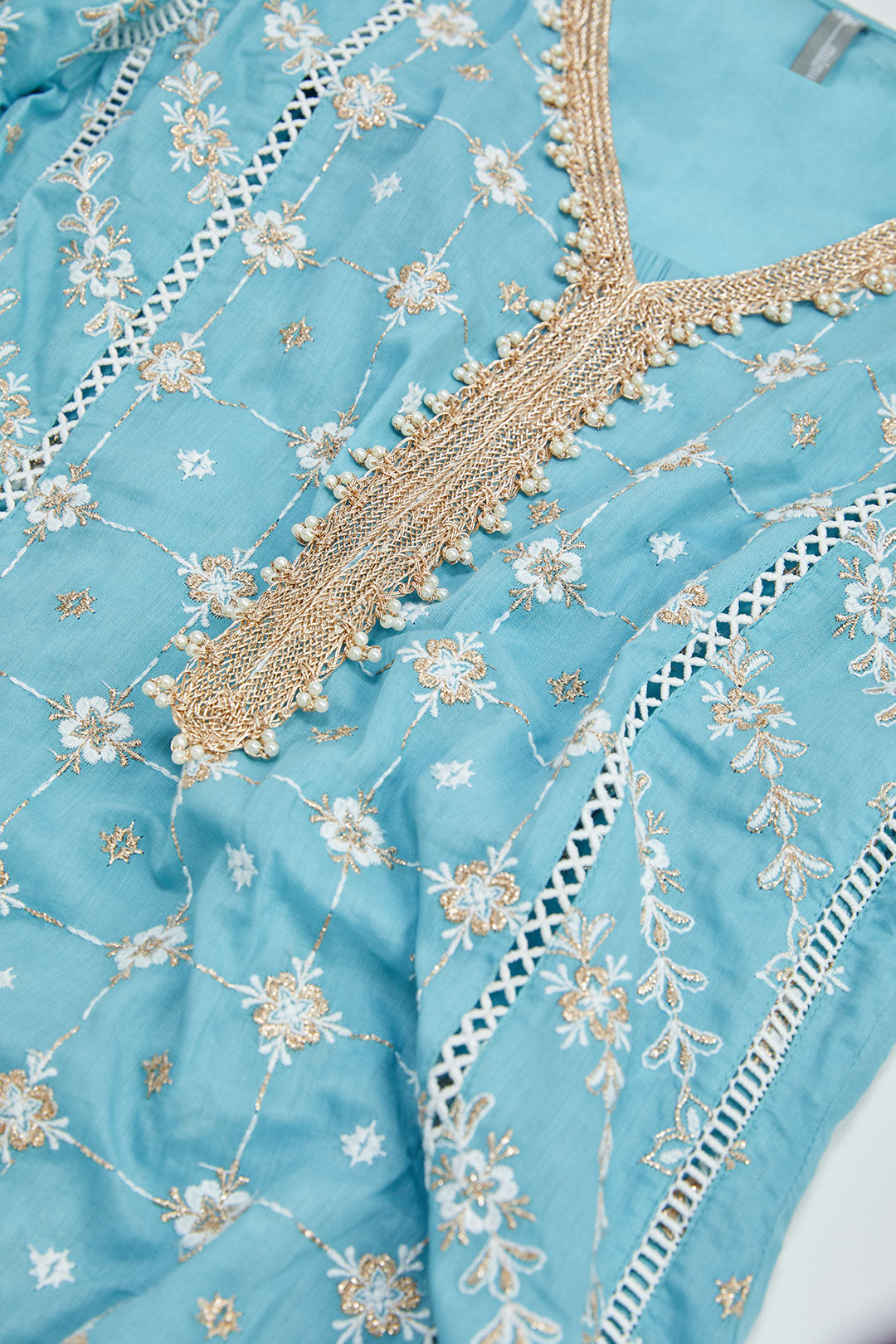 Pelican Supima Cotton Blue Kurta Set