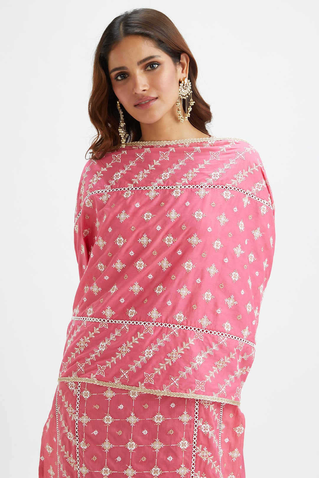 Pelican Supima Cotton Pink Kurta Set