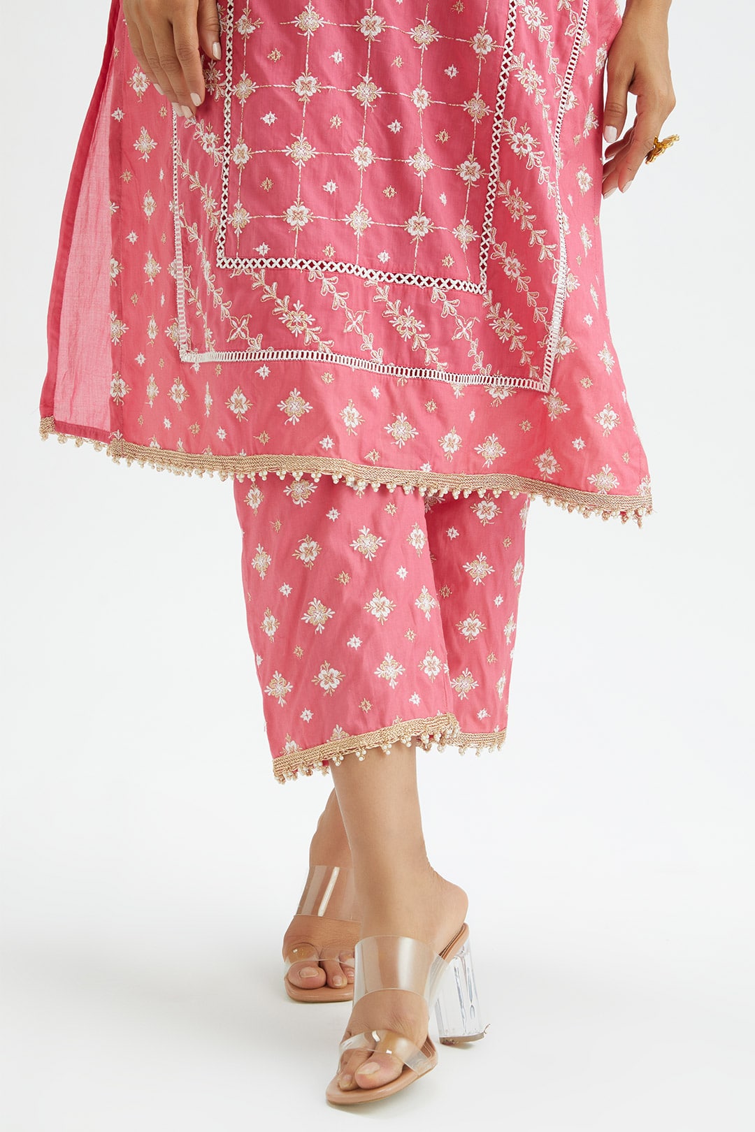 Pelican Supima Cotton Pink Kurta Set